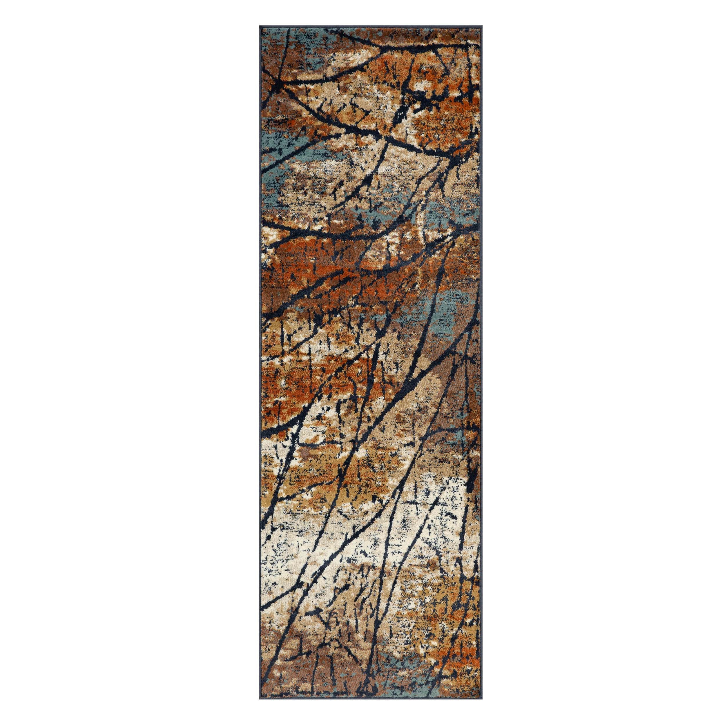 Fifi Modern Branches Indoor Area Rug or Runner - Soft Bohemian Style Carpet for Living Room, Bedroom, Hallway - Perfect for Home Decor & Cozy Spaces
