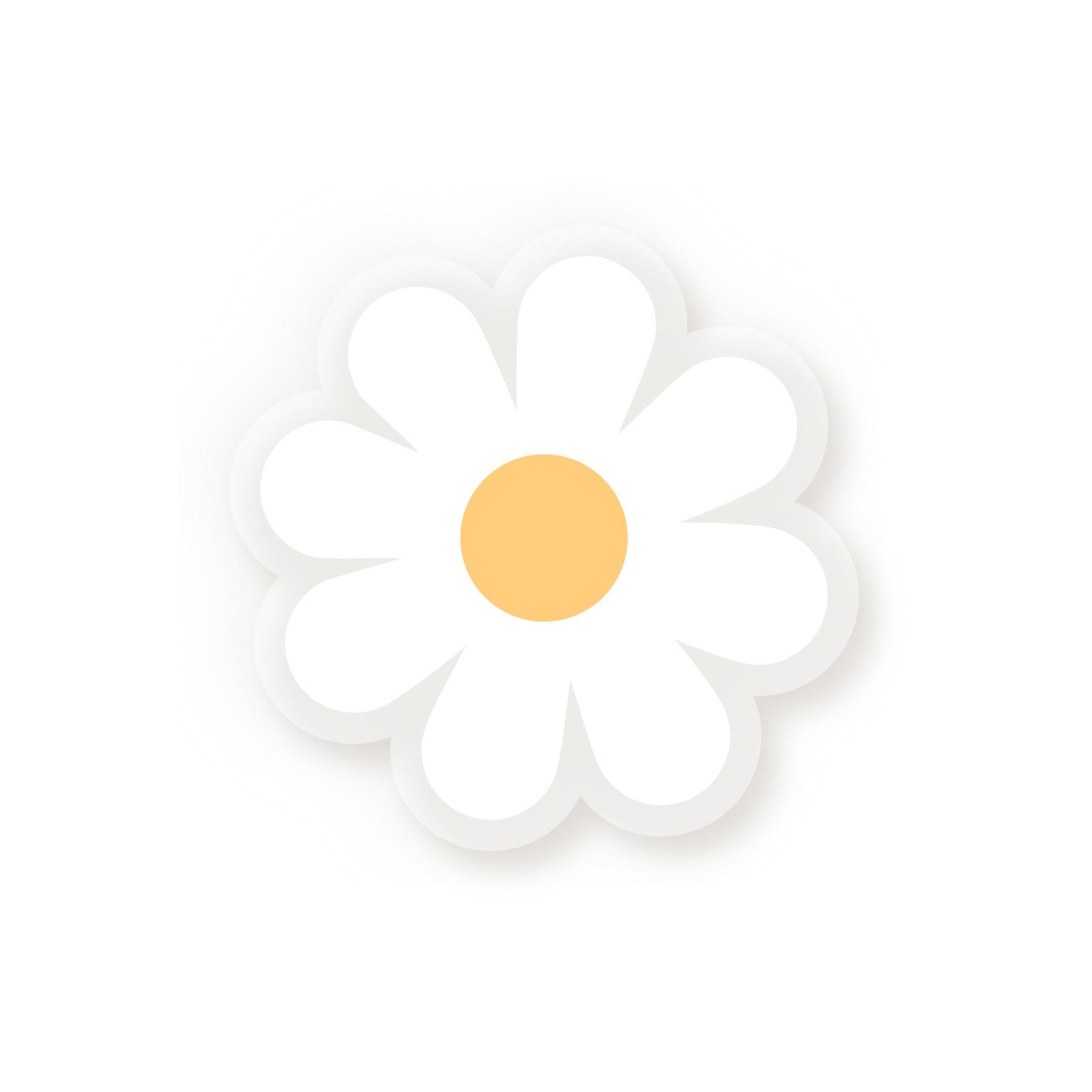 Baby Cubby Daisy Sticker - Waterproof Vinyl Decals for Nursery, Kids Room & Scrapbooking - Cute Floral Wall Decor for Toddlers & Children