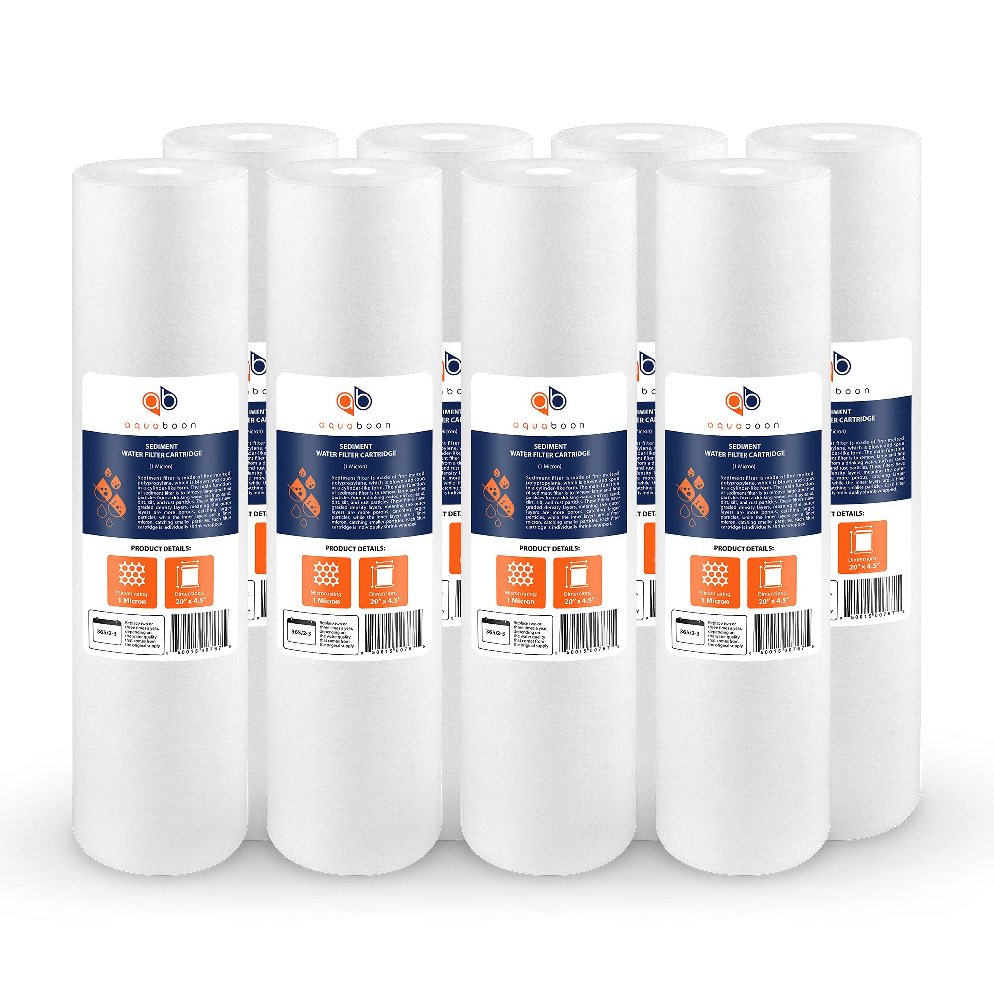 Aquaboon 1 Micron Sediment Water Filter Cartridge - 20