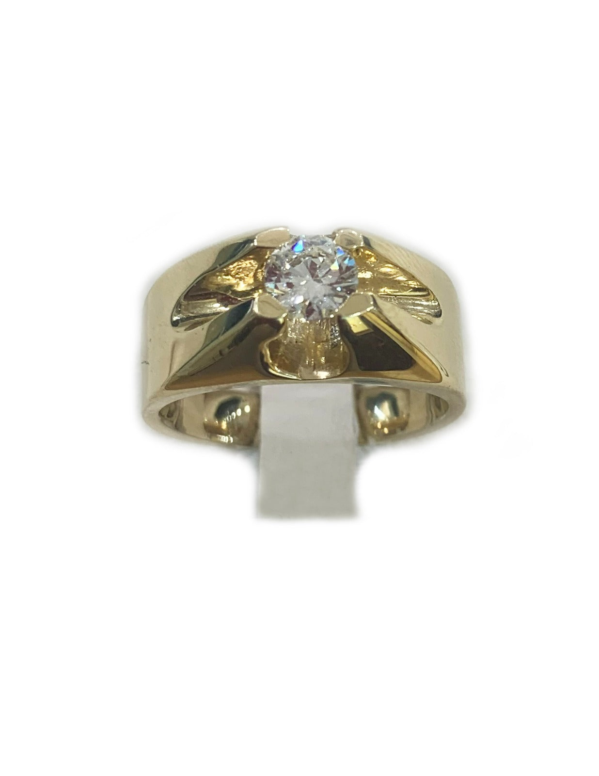 14K Yellow Gold Men's Diamond Ring - Elegant Wedding Band & Anniversary Gift for Him - Perfect for Engagements, Proposals & Special Occasions