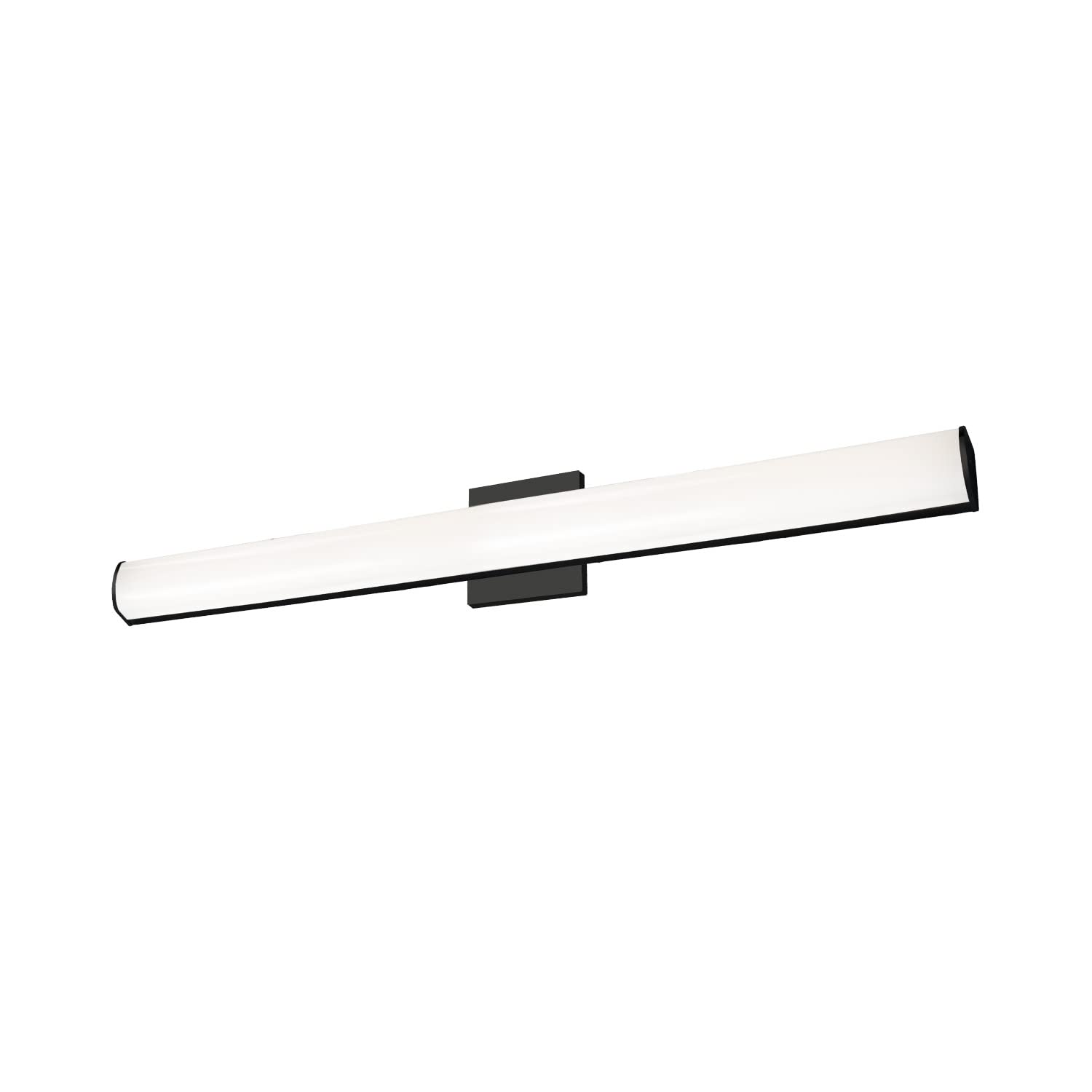 Kuzco Lighting VL61236-BK Modern Black Longitude Vanity LED Mirror Light for Bathroom Makeup & Shaving - Energy Efficient Dimmable Lighting Fixture