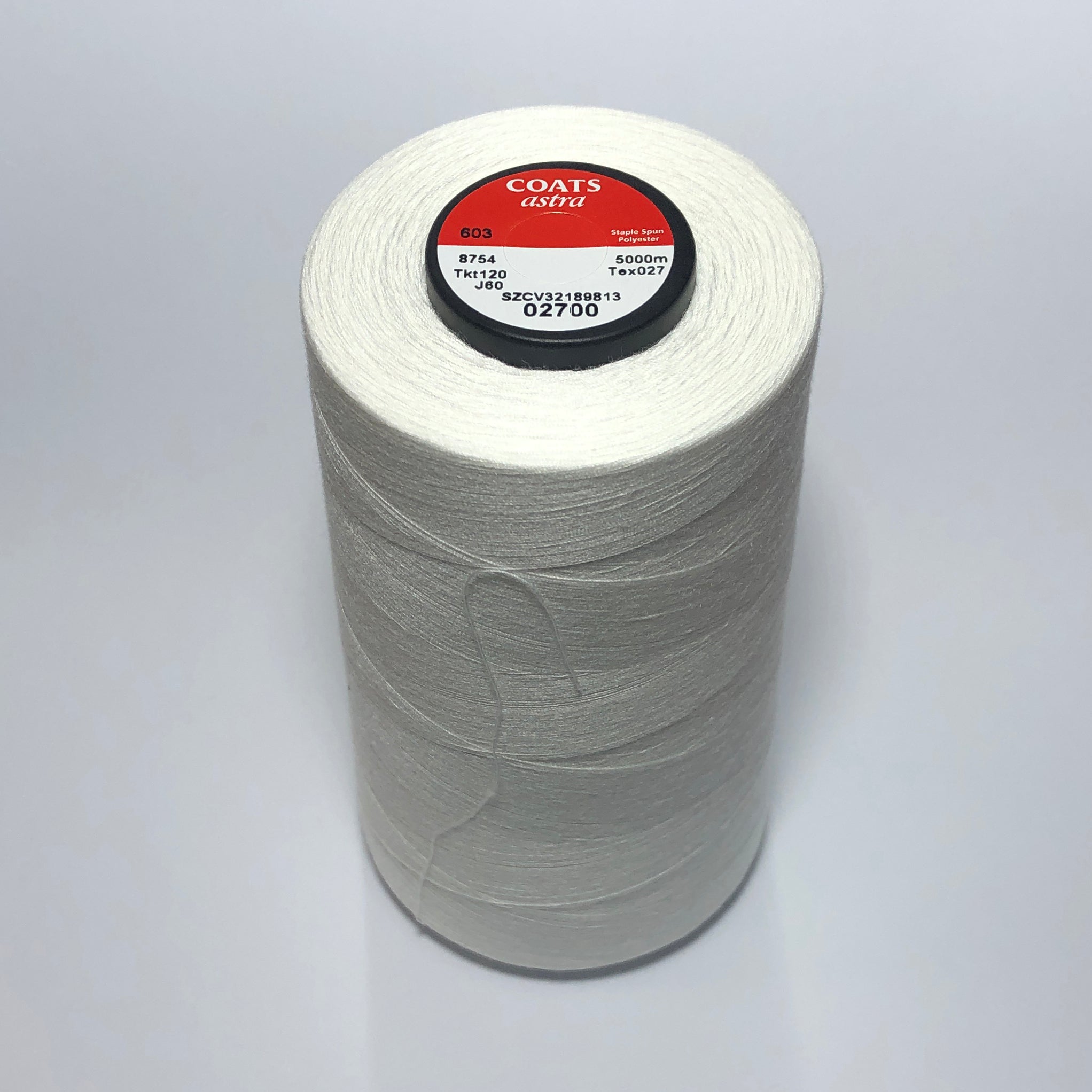 Astra General Use 120 Thread 5000m Cones - High-Quality Sewing Thread for Quilting, Embroidery & Crafting Projects