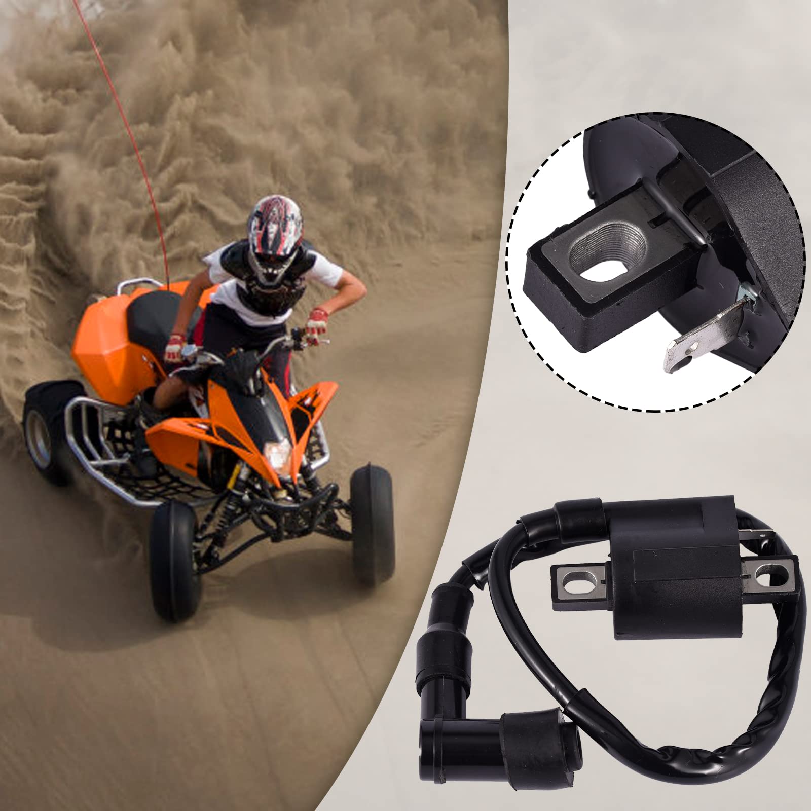 HIFROM Ignition Coil for 110CC 125CC 150CC 200CC 250CC ATV Moped GO Kart Chinese Bike Quad TaoTao - High Performance Replacement Part for Off-Road Vehicles & Dirt Bikes