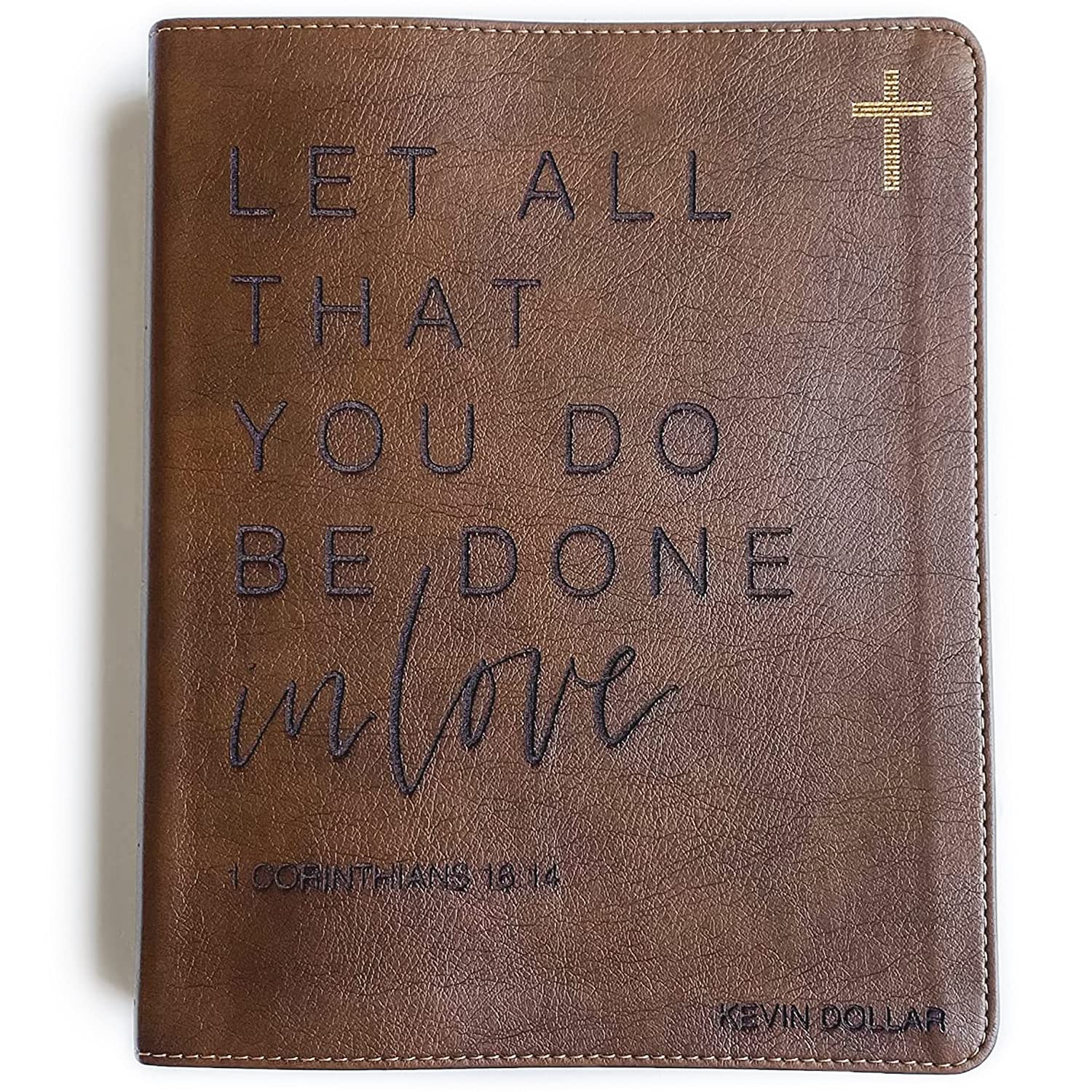 Hand Lettered & Laser Engraved NIV Journaling Bible - Personalized Christian Gift with Custom Name Engraving | Perfect for Bible Study, Prayer Journals & Spiritual Gifts