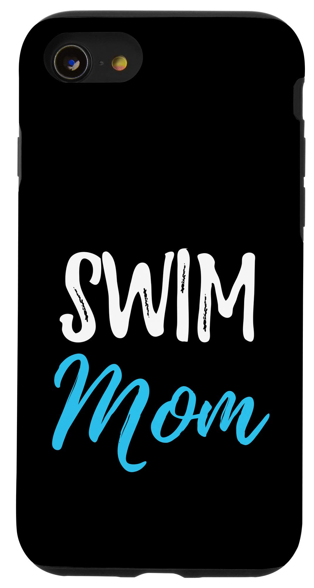 iPhone SE (2020)/7/8 Waterproof Case - Funny Swim Mom Design - Shockproof Protective Cover for Swimming, Beach & Pool Activities