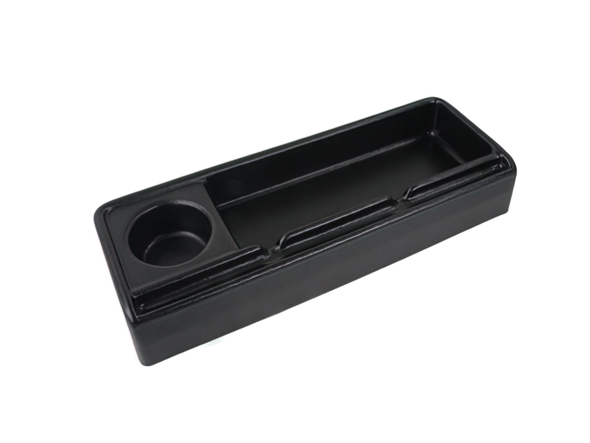 Premium Black Car Dash Tray Organizer - Non-Slip Dashboard Storage for Phones, Keys & Sunglasses - Perfect for Road Trips & Daily Commutes