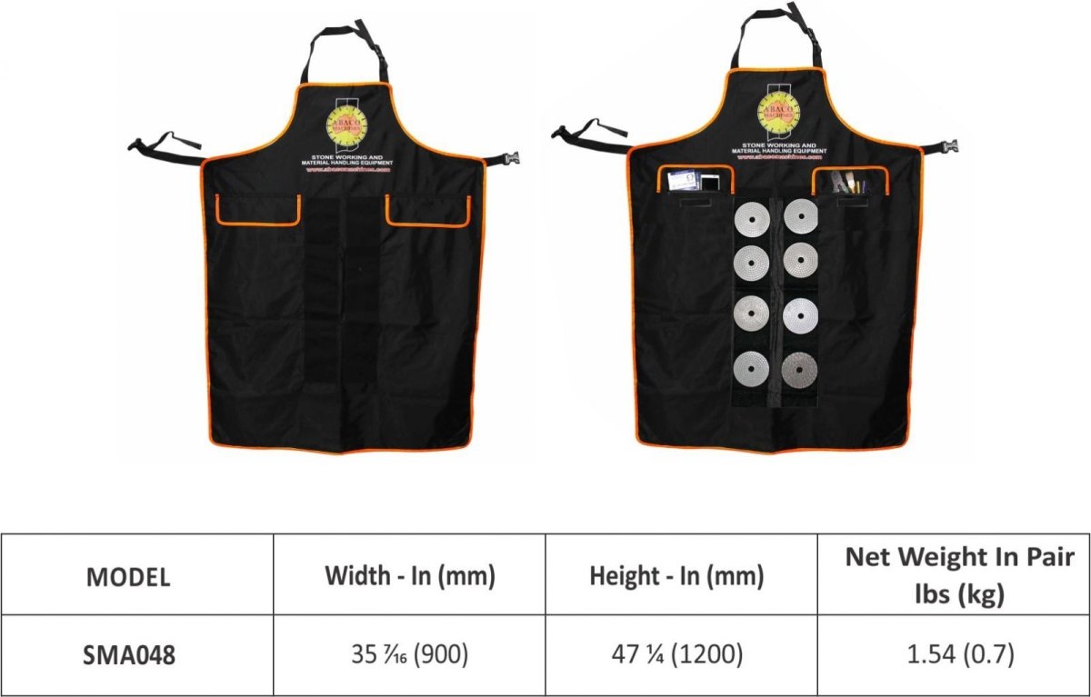 Premium Abaco Stonemason Apron - Heavy Duty Work Apron for Masonry, Stone Cutting & Construction - Ideal for DIY Projects, Stone Carving & Professional Use