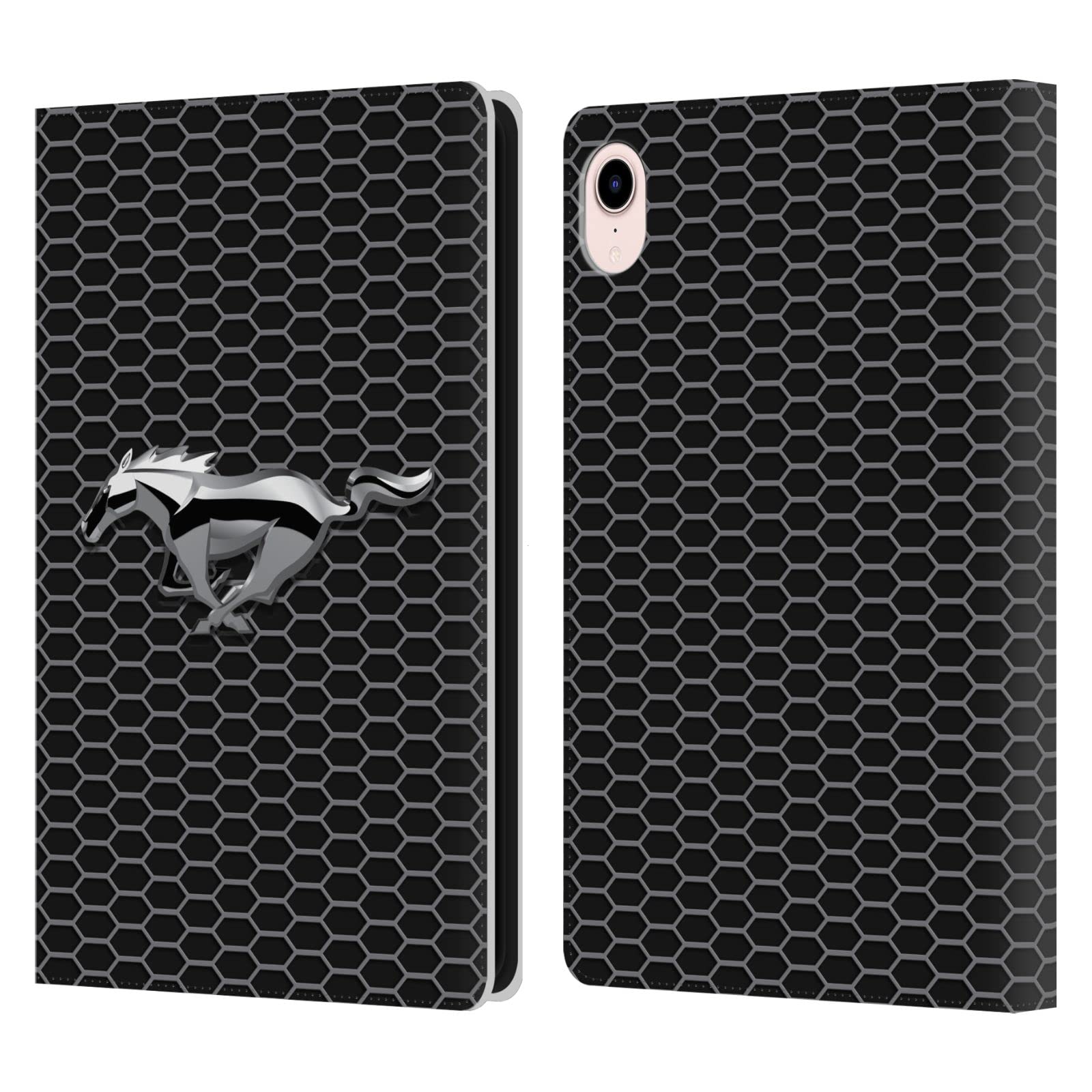 Head Case Designs Officially Licensed Ford Mustang Leather Book Wallet Case for Apple iPad Mini (2021) - Perfect for Work, Travel & School