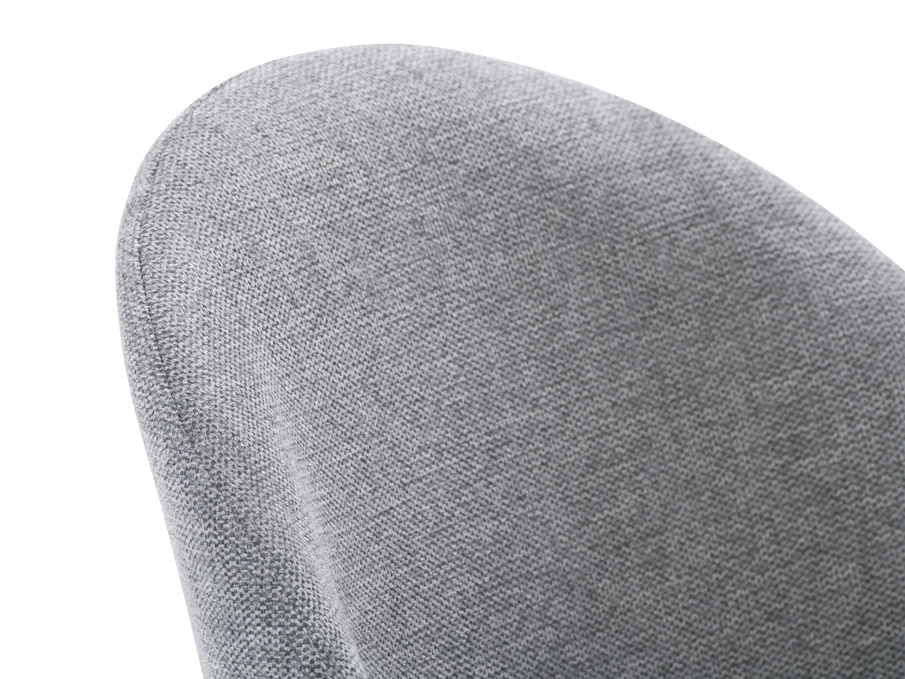 Modern Grey Curved Dining Chairs Set of 2 - Comfortable Kitchen & Dining Room Chairs for Home, Restaurant, or Cafe