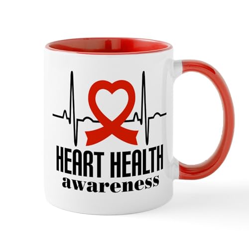 White/Red Inside - Heart Health Heartbeat