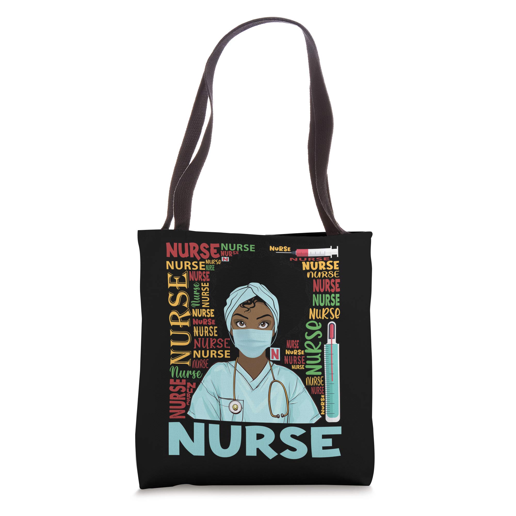 Dy Black Nurse 2022 Costume Tote Bag for Black History Month - Perfect for Medical Themed Parties, Cosplay & African American Heritage Celebrations