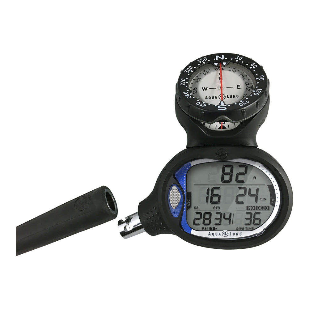 Aqualung i550c Dive Computer with Quick Disconnect and Compass - Professional Scuba Diving Gear for Underwater Exploration