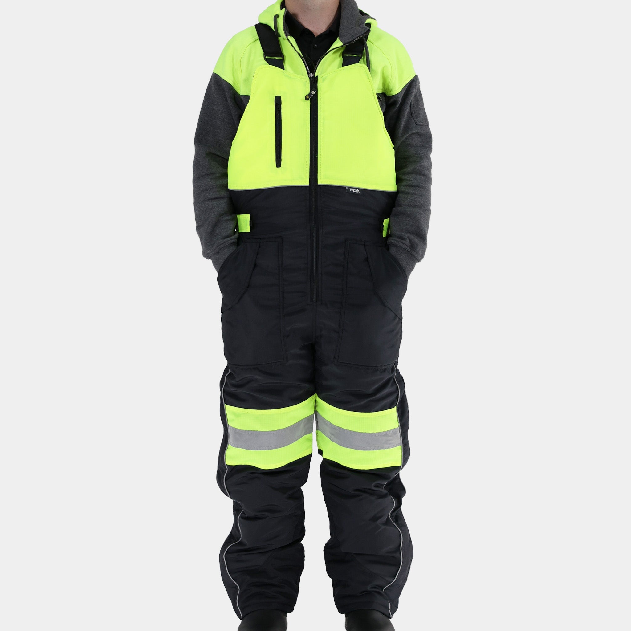 Reflex Pro Bib Overalls - Durable Work Overalls for Men & Women - Heavy Duty Denim Coveralls for Farming, Construction & Outdoor Work
