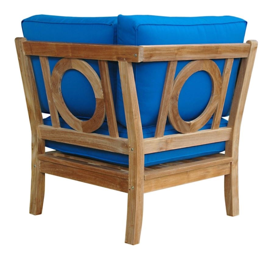 Anderson Teak Natsepa Corner Modular Deep Seating Sectional Sofa Set DS 702 – Outdoor Patio Furniture for Garden, Poolside & Backyard Relaxation