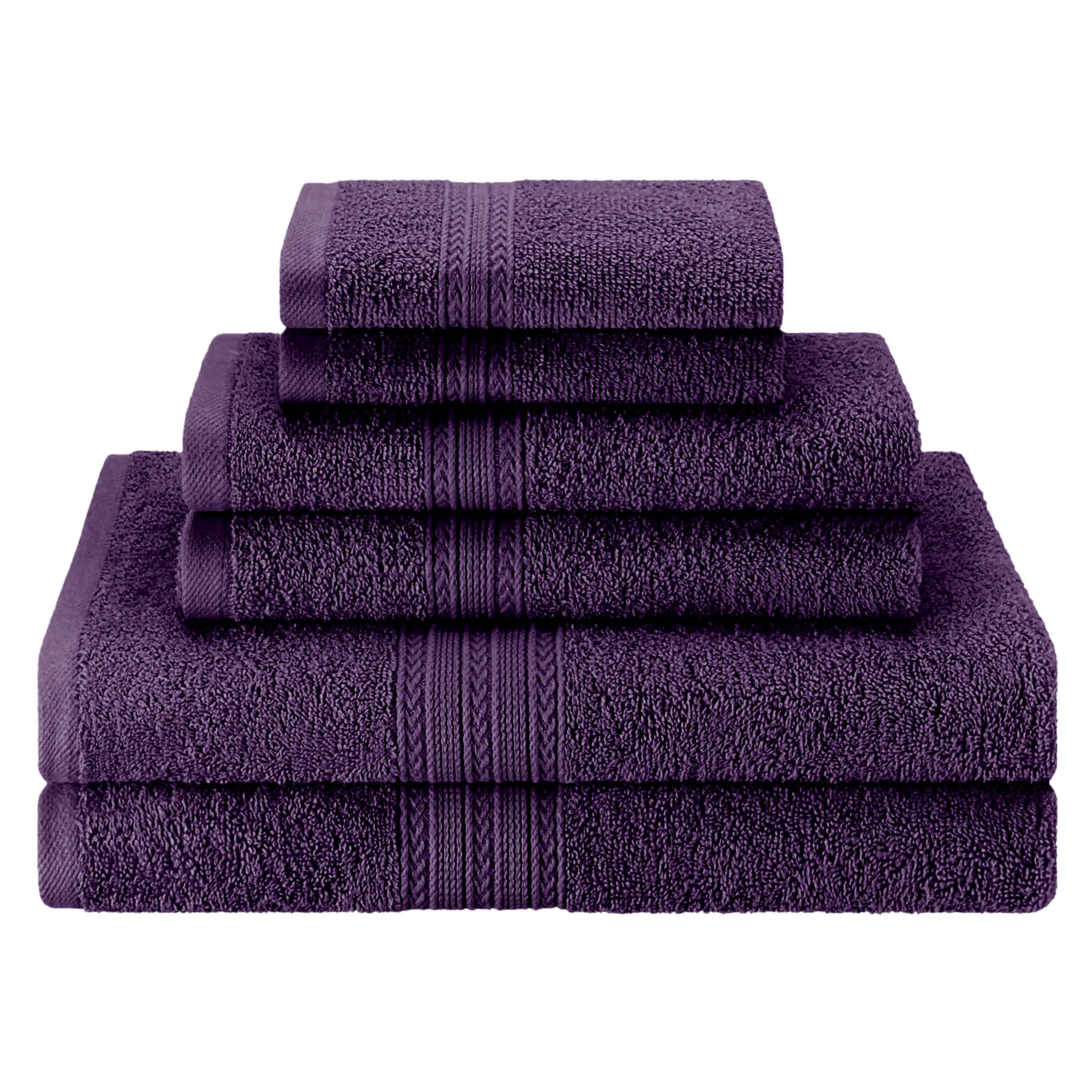 Premium 6-Piece Eco-Friendly Cotton Ring Spun Bath Towel Set - Soft, Absorbent & Sustainable for Spa, Gym, and Luxury Bathroom Use