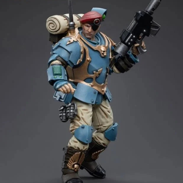 JOYTOY Warhammer 40K Astra Militarum Tempestus Scions Command Squad - 55th Kappic Eagles Banner Bearer Action Figure | Collectible Miniature for Tabletop Gaming, Display & Warhammer 40K Battles