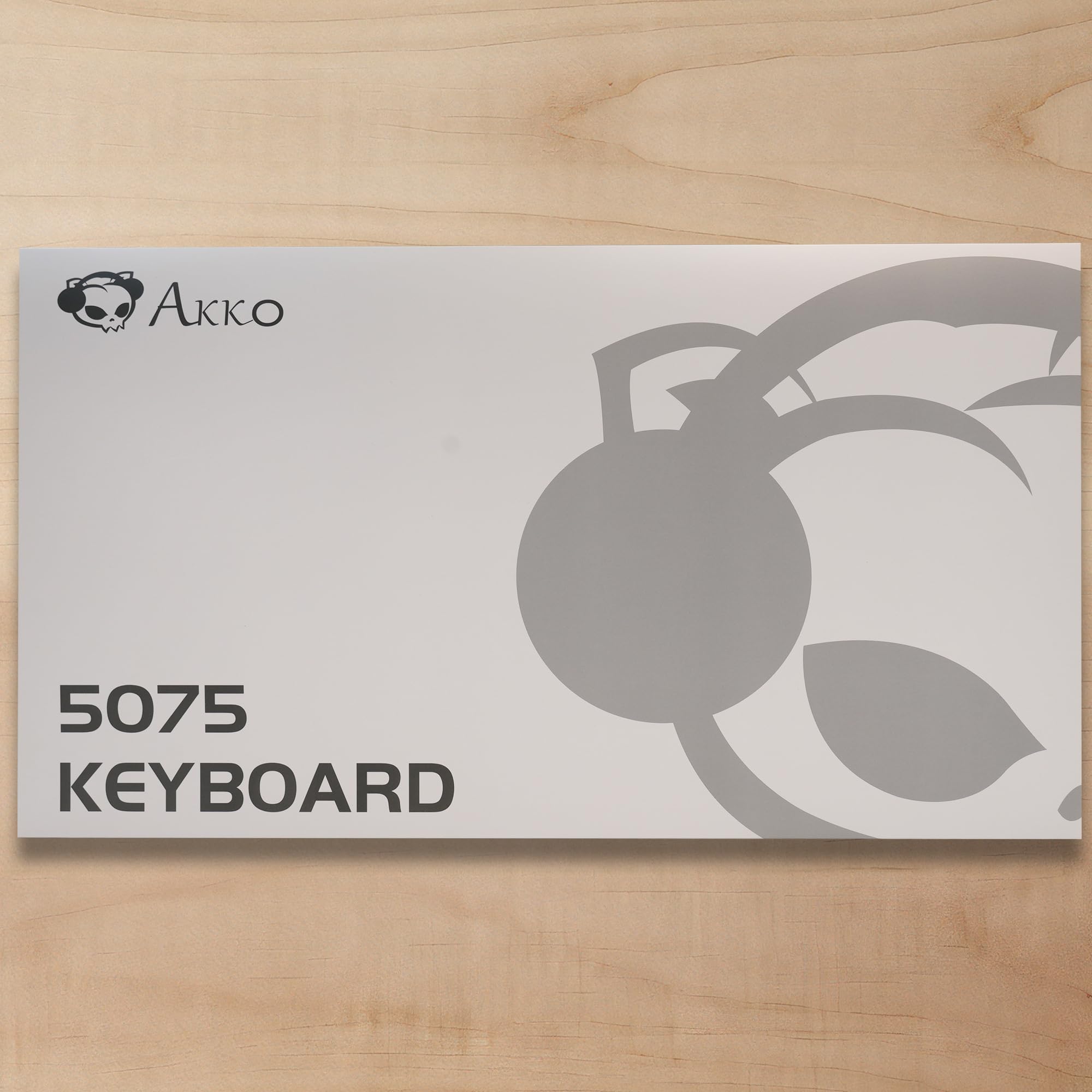Akko 5075B Plus Mechanical Gaming Keyboard - 84 Key Gasket Mount, Multilingual ISO Layout, Programmable Rotary Knob, Hot-Swappable Tactile Switches, Cherry PBT Keycaps (Black & White) - Perfect for PC Gaming, Office Work & Typing Enthusiasts