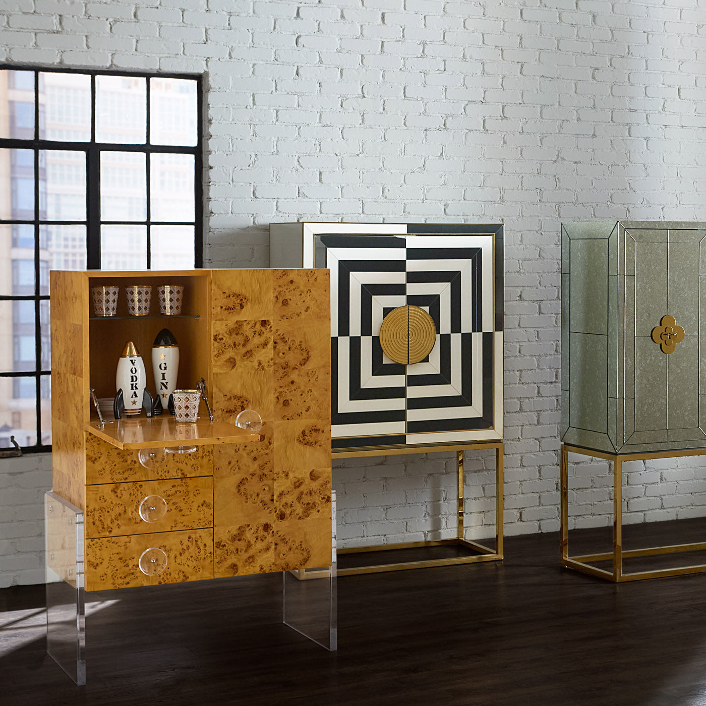 Op Art Bar - Modern Abstract Wall Decor for Living Room & Bedroom - Perfect for Home & Office Decor
