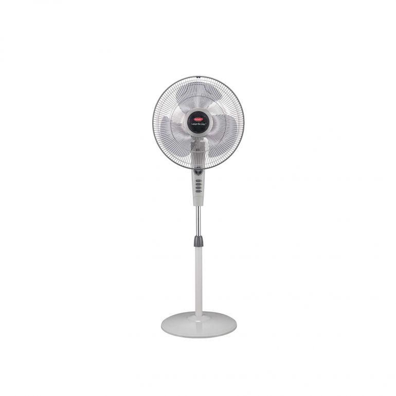 EUROPACE ESF316 16 Inch Stand Fan with Timer - Quiet Oscillating Floor Fan for Home, Office & Bedroom Cooling
