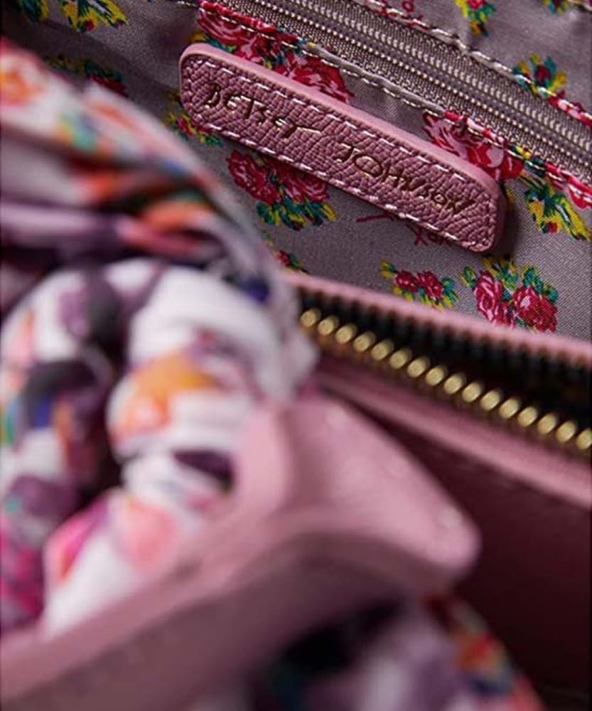 Betsey Johnson Gigi Satchel Handbag for Women - Mauve Pink Crossbody Purse with Adjustable Strap, Perfect for Work, Travel & Everyday Use