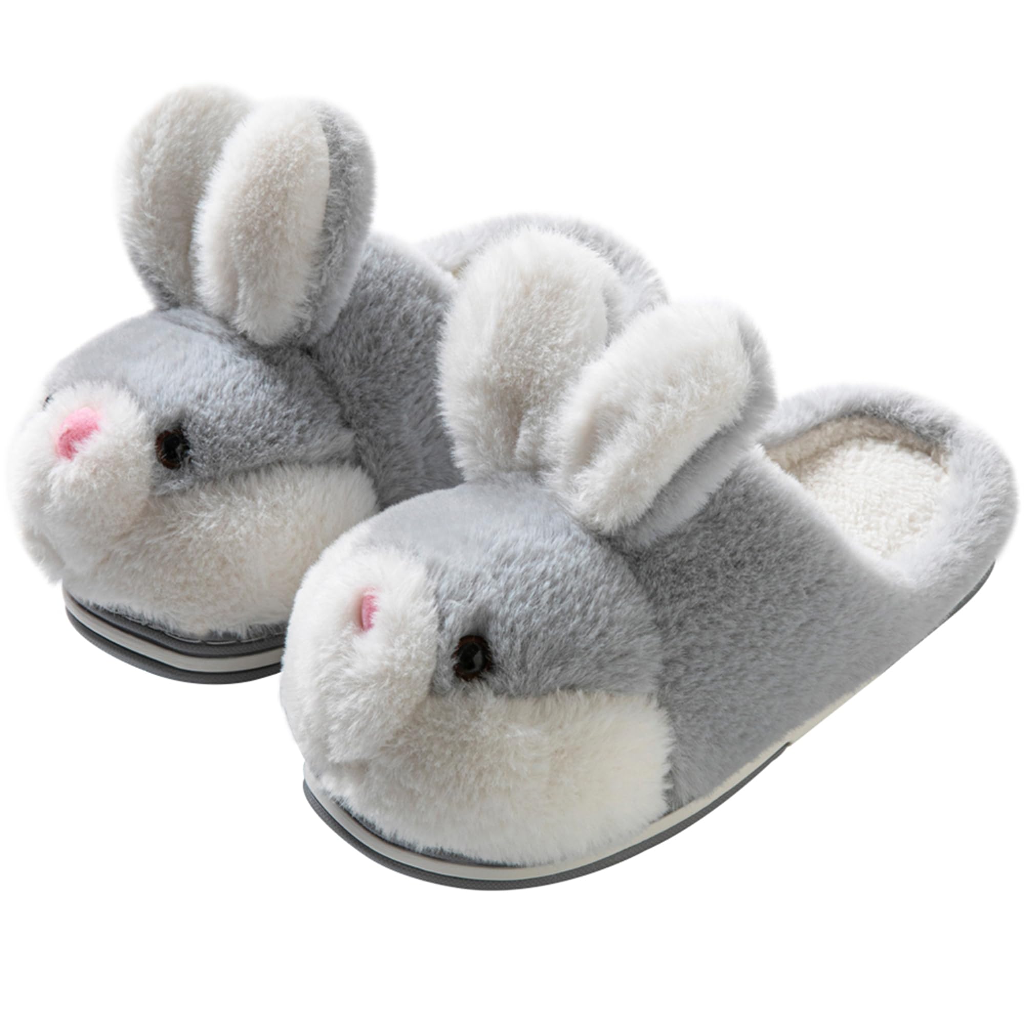 LANFIRE Women's Cute Rabbit Animal Slippers - Soft Plush Fuzzy Winter House Shoes for Women, Warm Cozy Indoor Slippers with Non-Slip Sole | Perfect for Home, Lounge, and Gift Giving