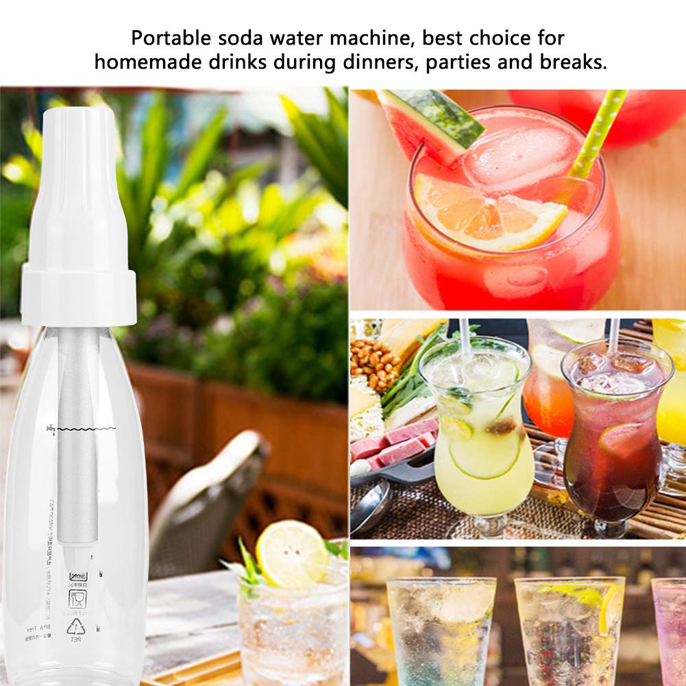 Portable Soda Water Maker Machine for Home - DIY Carbonated Drink Maker with Bubbles, Cold Beverage Dispenser | Perfect for Parties, Kitchen & Outdoor Use