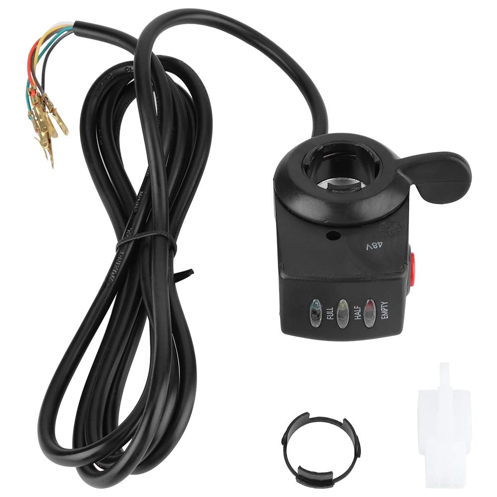 48V Electric Bike Thumb Throttle - E-Bike Speed Control Assembly for Electric Bicycles | Perfect for Commuting, Off-Road & Urban Riding