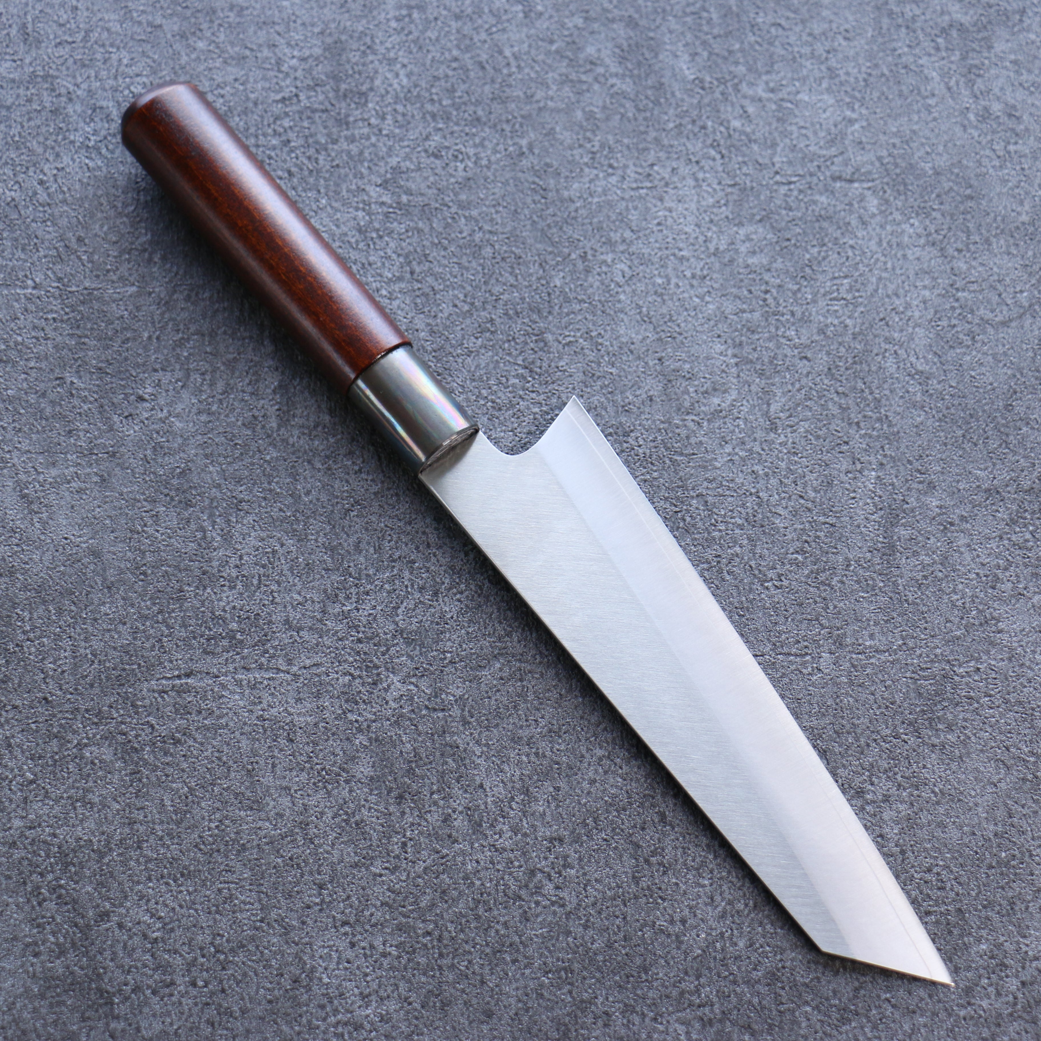 Premium Misuzu VG10 Kasumitogi Bunka Knife 180mm - Japanese Damascus Steel Kitchen Knife with Brown Lacquered Handle for Professional Chefs & Home Cooking, Perfect for Slicing, Dicing & Precision Vegetable Cutting