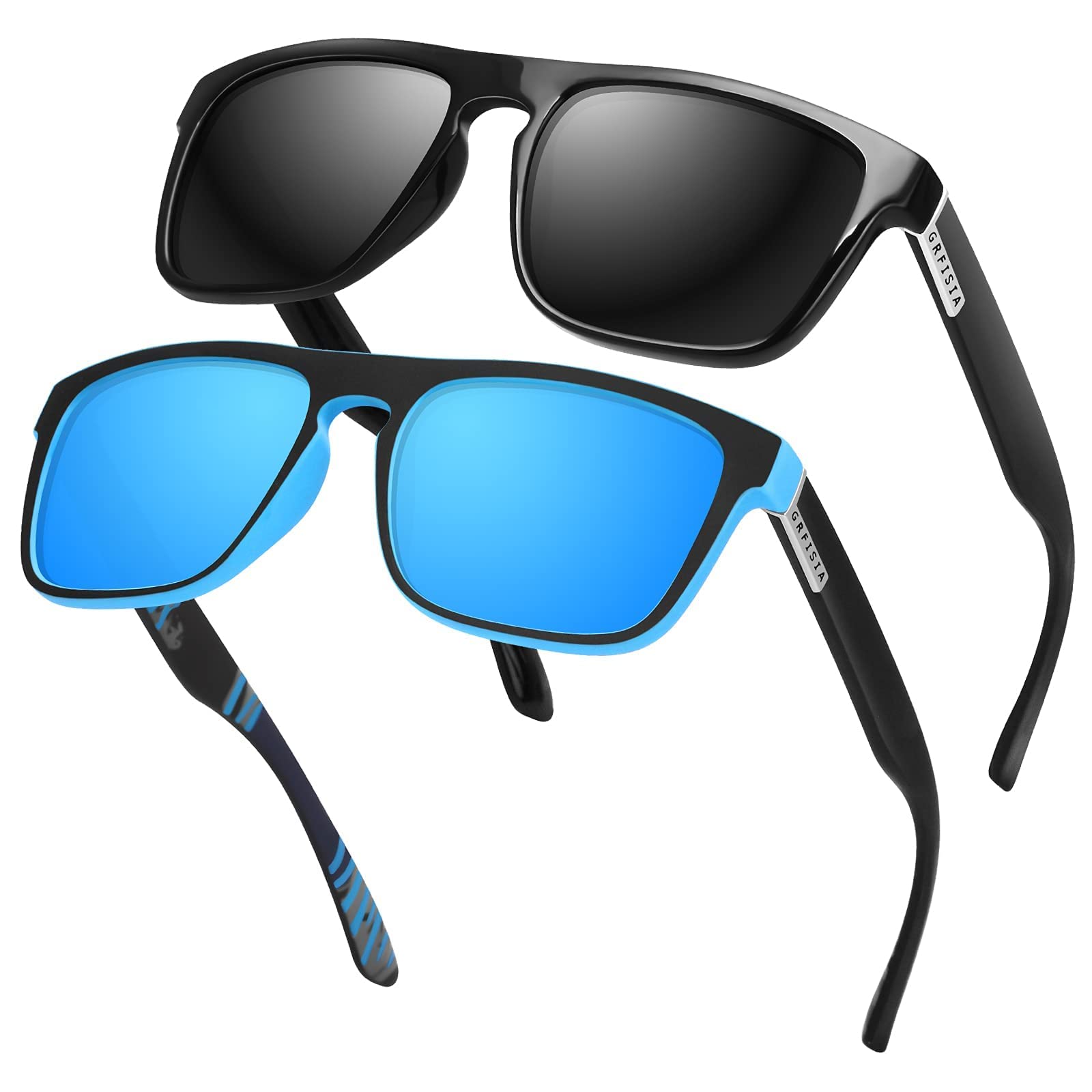 Vintage Polarized Sunglasses for Men & Women - 100% UV Protection, Classic Retro Style Driving & Outdoor Sunglasses for Beach, Travel, Cycling & Daily Wear
