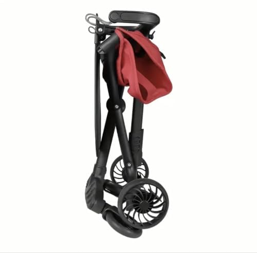 Lightweight Umbrella Stroller for Kids Ages 4-8 | Compact Foldable Baby Stroller with Canopy | Ideal for Travel, Shopping & Daily Walks (Red)