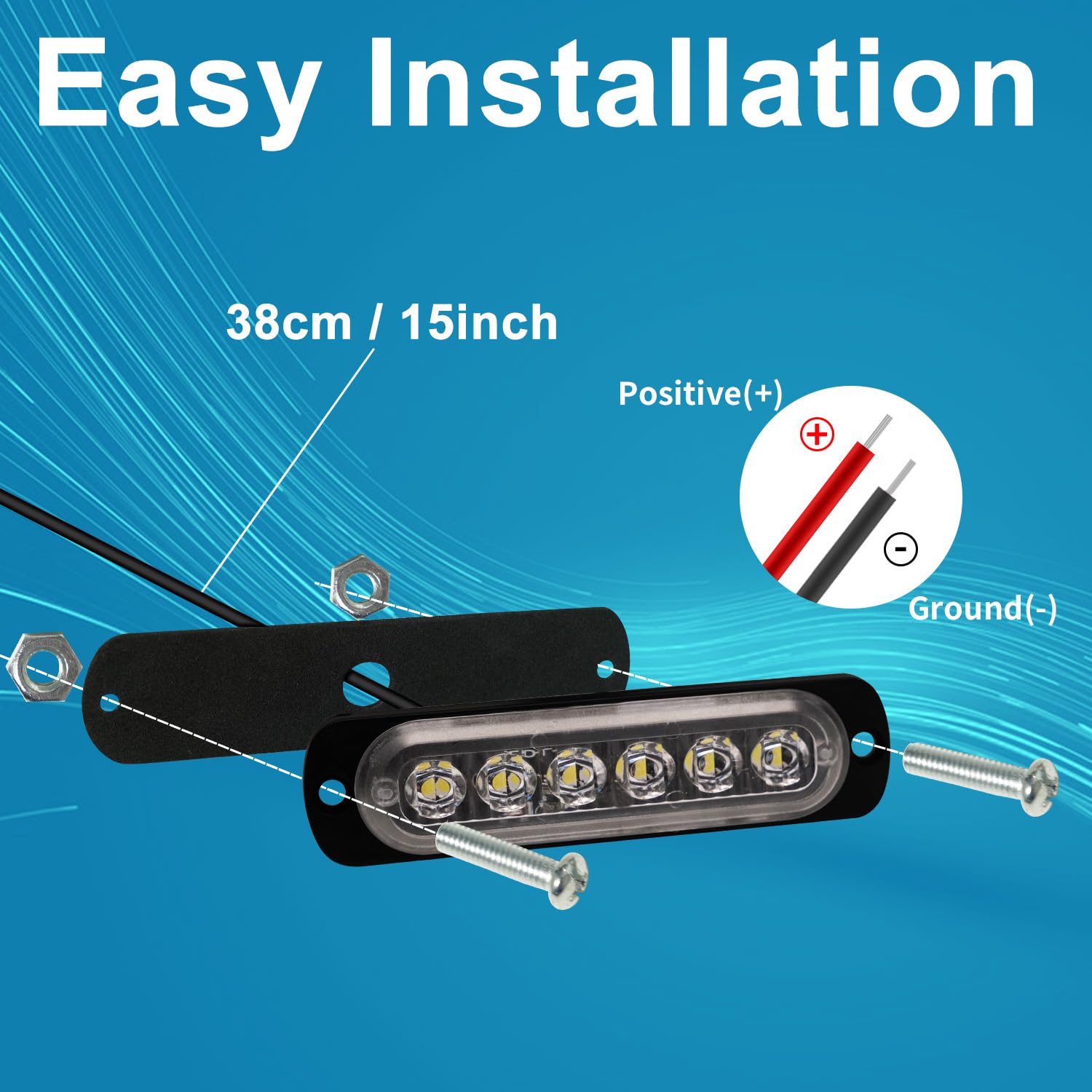 Premium LED Marine Courtesy Lights - IP68 Waterproof Boat Interior Lighting for Deck, Transom, Cabin, Cockpit - Perfect for Dinghy, Pontoon, Jon Boat, Kayak, Bass Boat - Surface Mount White Lights (10Pcs) - Ideal for Night Fishing, Boating Safety & Cabin Ambiance