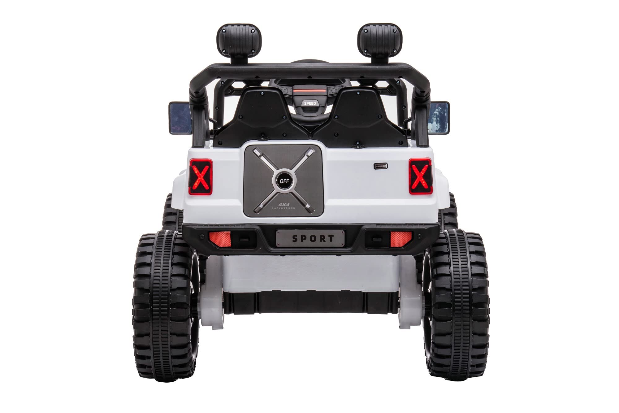 DAKOTT 12V Kids Electric Ride On Truck with Storage Space, 2.4G Parental Remote Control, MP3 Player, LED Lights & Spring Suspension - Perfect for Indoor & Outdoor Play, Birthday Gifts for Boys Girls Ages 3-8