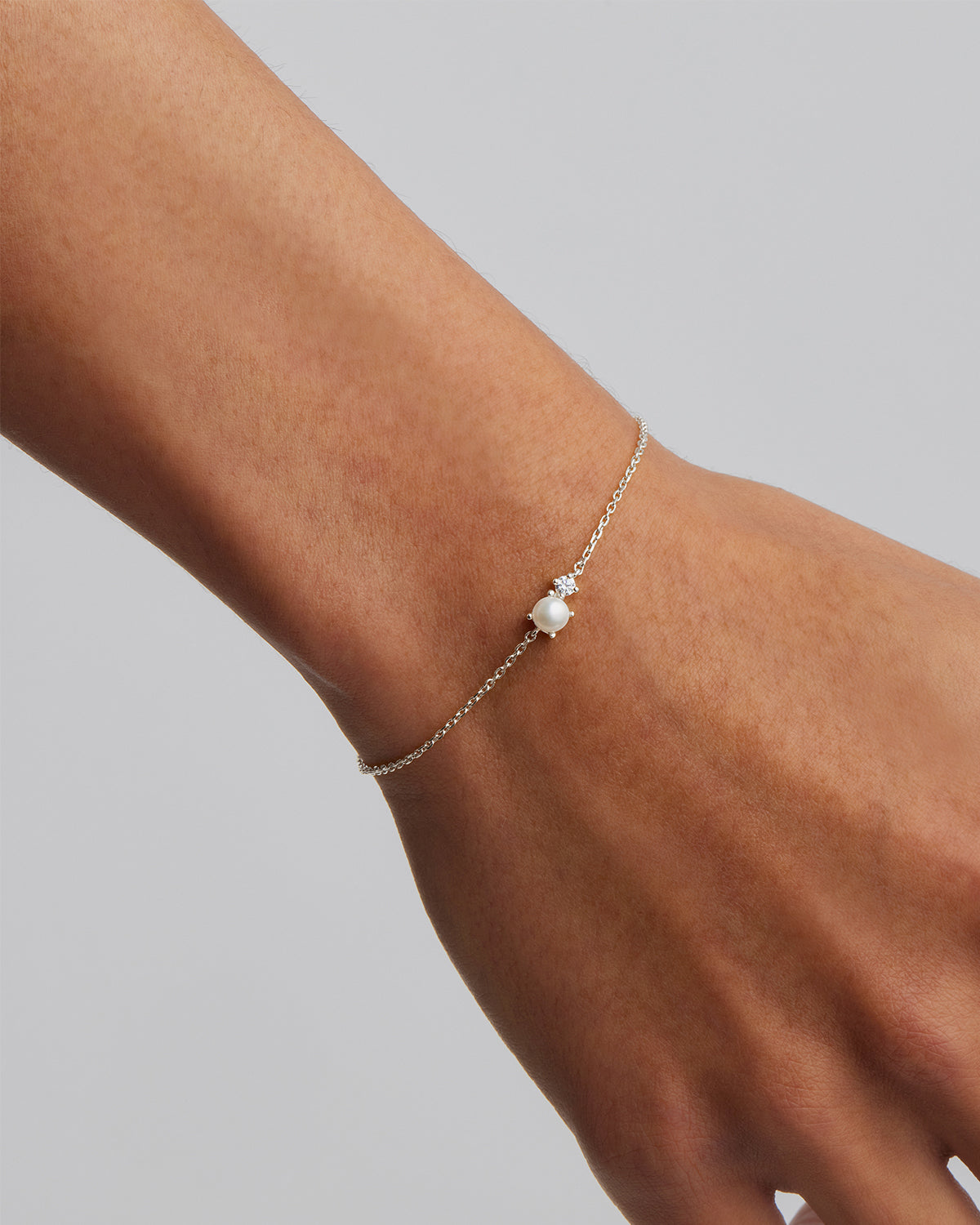 Elegant Sterling Silver Pearl Bracelet for Women - Serenely Yours Collection | Perfect for Weddings, Anniversaries & Special Occasions