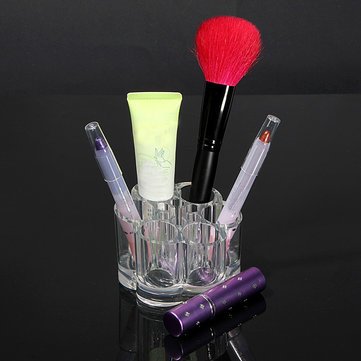 Clear Acrylic Cosmetic Organizer with Rounded Corners - Perfect for Makeup Storage, Vanity & Bathroom Organization | Travel-Friendly Beauty Case