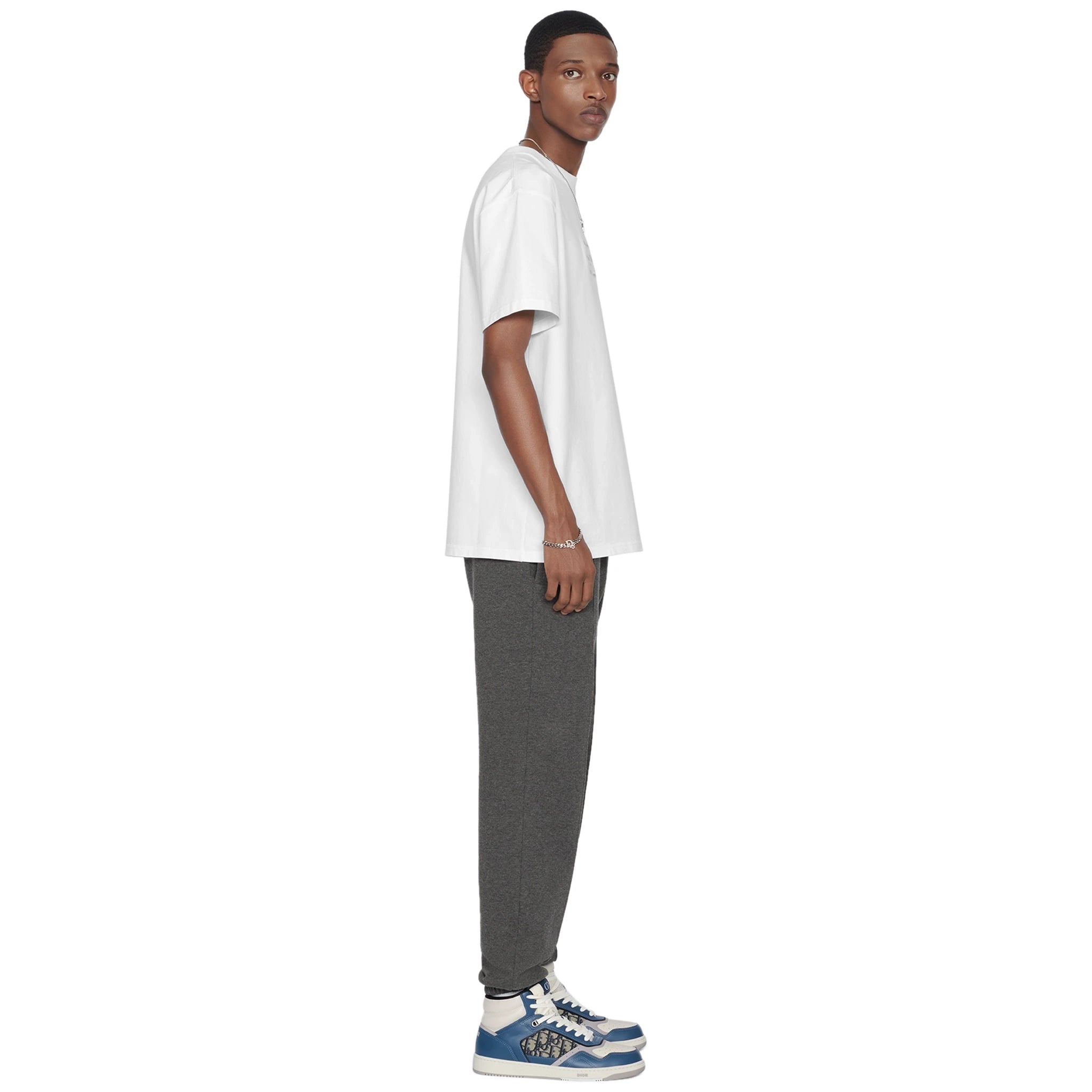Dior Couture Relaxed Fit Cotton White T-Shirt for Men | Luxury Casual Wear for Everyday & Special Occasions