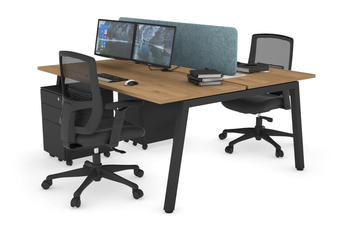 2-Person Office Workstation Desk - 1800L x 700W Dimensions - Perfect for Shared Workspaces & Collaborative Office Environments