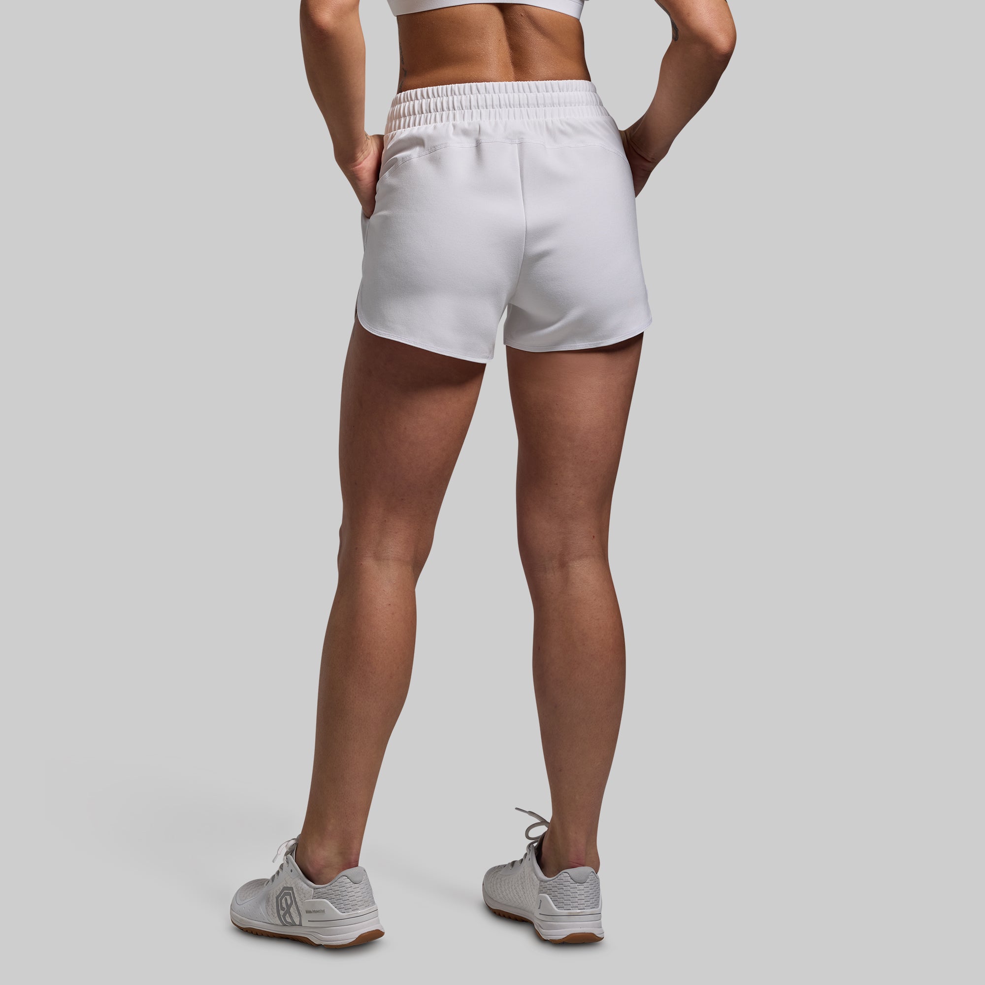 Lounge Lux Shorts for Women - Soft Comfortable White Lounge Shorts | Perfect for Yoga, Sleepwear & Relaxing at Home