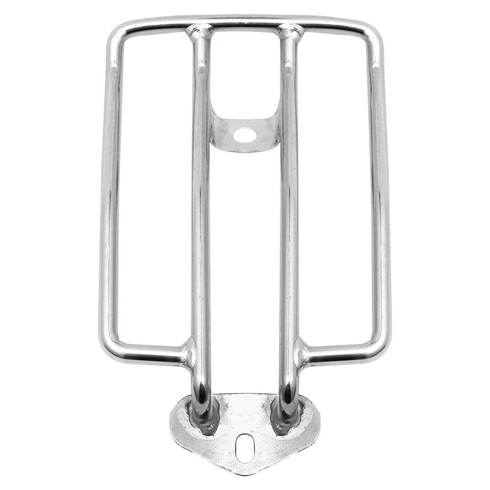 Harley Sportster XL 883 XL 1200 48 Luggage Rack Chrome Solo Seat Support Shelf (2004-2018) - Perfect for Motorcycle Travel & Storage Accessories