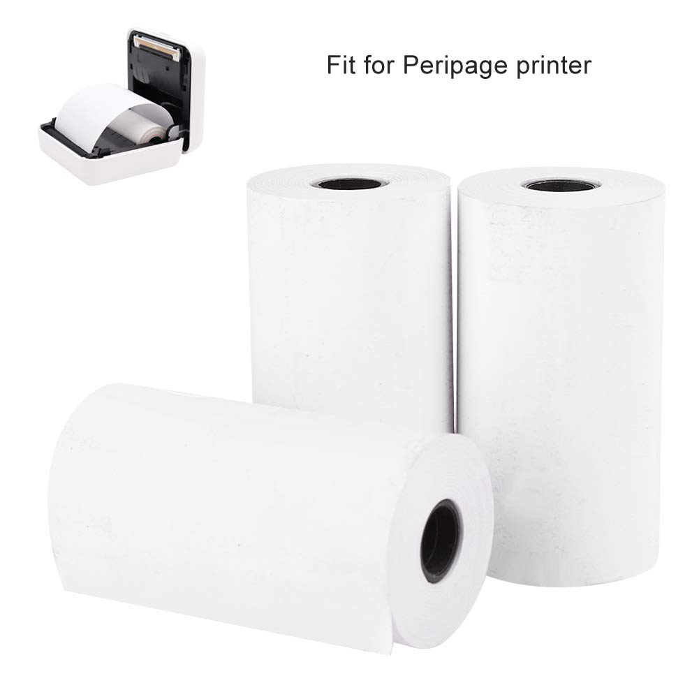 3PCs Thermal Receipt Paper Rolls - 2.2 x 1.2in Coreless Waterproof POS Paper for Peripage Printers & Cash Registers - Perfect for Retail Stores, Restaurants & Small Business Receipt Printing
