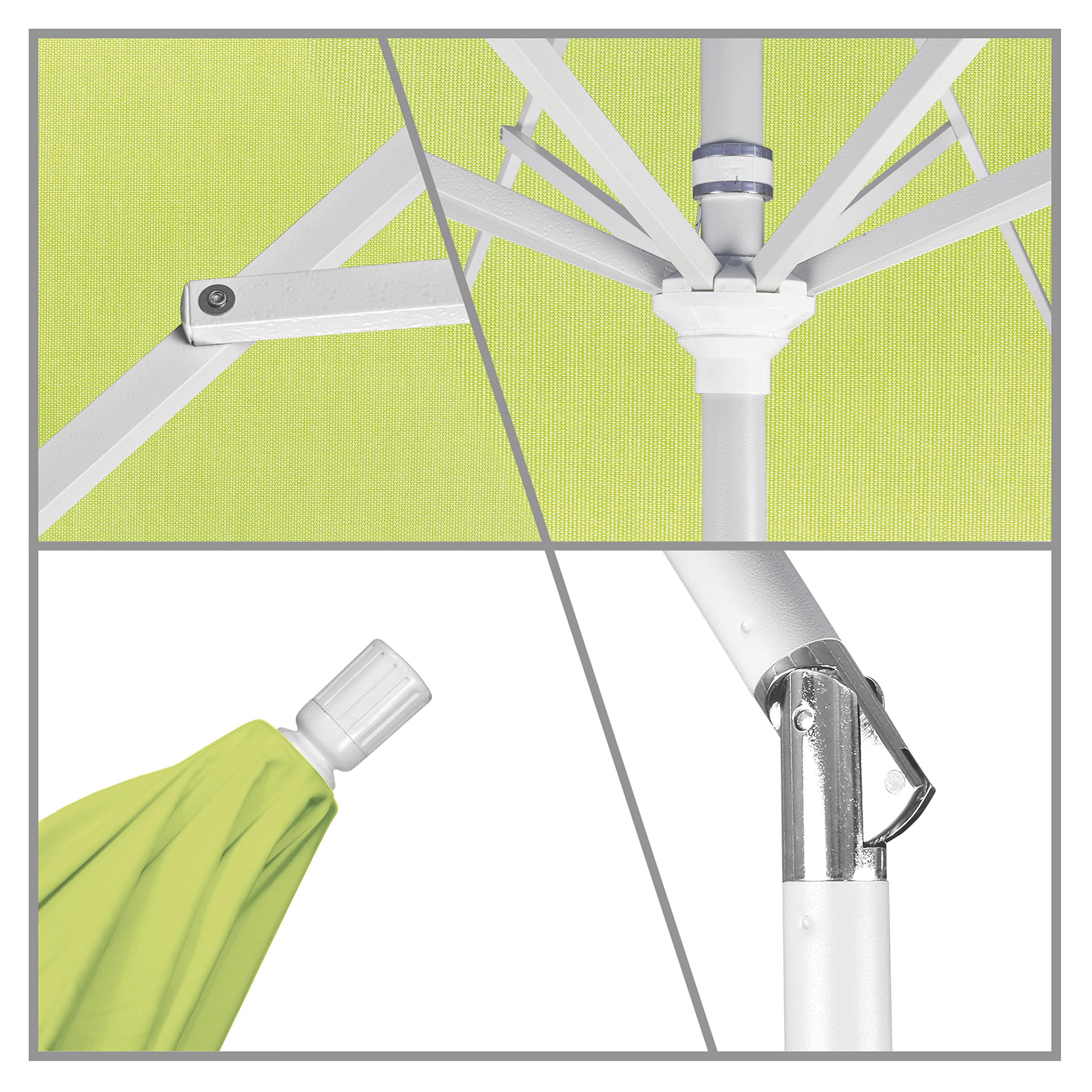 California Umbrella - Waterproof & Windproof Outdoor Patio Umbrella with UV Protection - Perfect for Beach, Poolside, Garden, and Backyard Use
