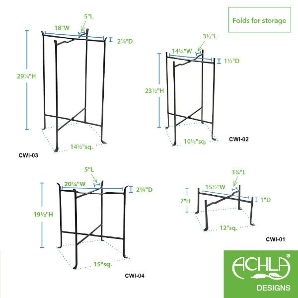 Achla Designs Folding Stand CWL - Portable & Adjustable Display Stand for Art, Photos, and Tablets - Perfect for Home Decor, Office Presentations, and Craft Shows