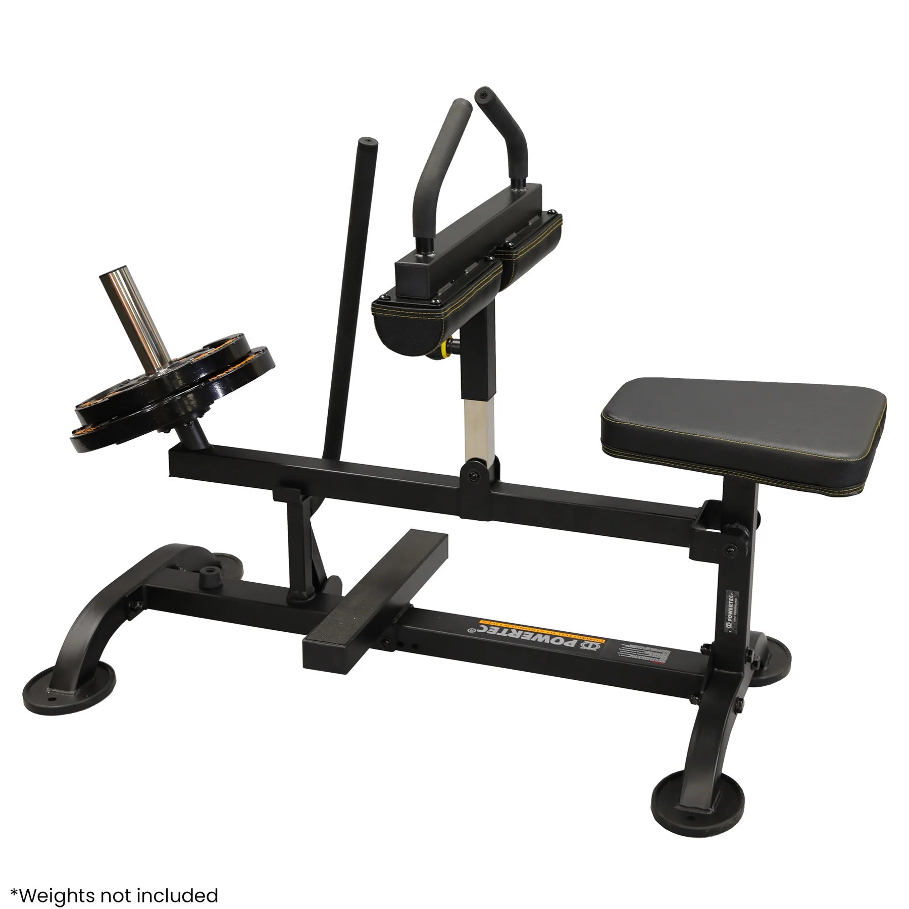 Powertec P SCR25 Seated Calf Raise Machine - Heavy Duty Home & Gym Strength Training Equipment for Leg & Calf Workouts - Perfect for Fitness Enthusiasts & Bodybuilders