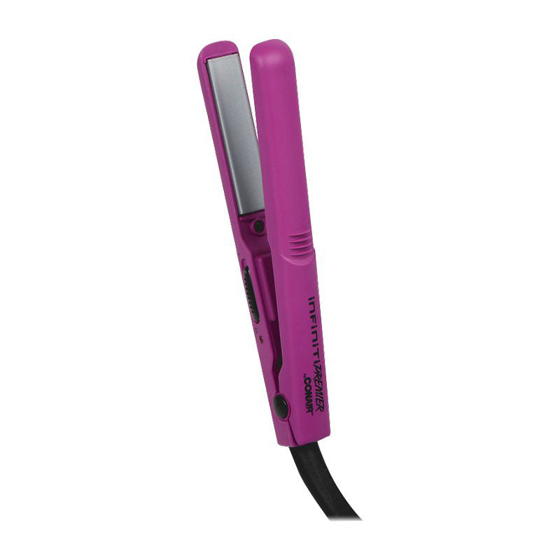 CONAIR InfinitiPro CS80MXSDMC 1/2 Inch Mini Hair Straightener - Professional Flat Iron for Short Hair & Travel - Perfect for Styling Bangs, Layers & Touch-Ups at Home or On-The-Go