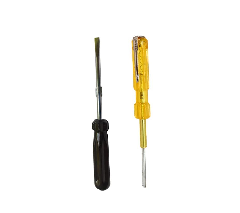 Professional Electrical Tester & Screwdriver Combo Kit - Analog Voltage Detector with Dual-Ended Screwdriver for Home & DIY Electrical Repairs | Perfect for Outlet Testing, Circuit Checking & Appliance Maintenance