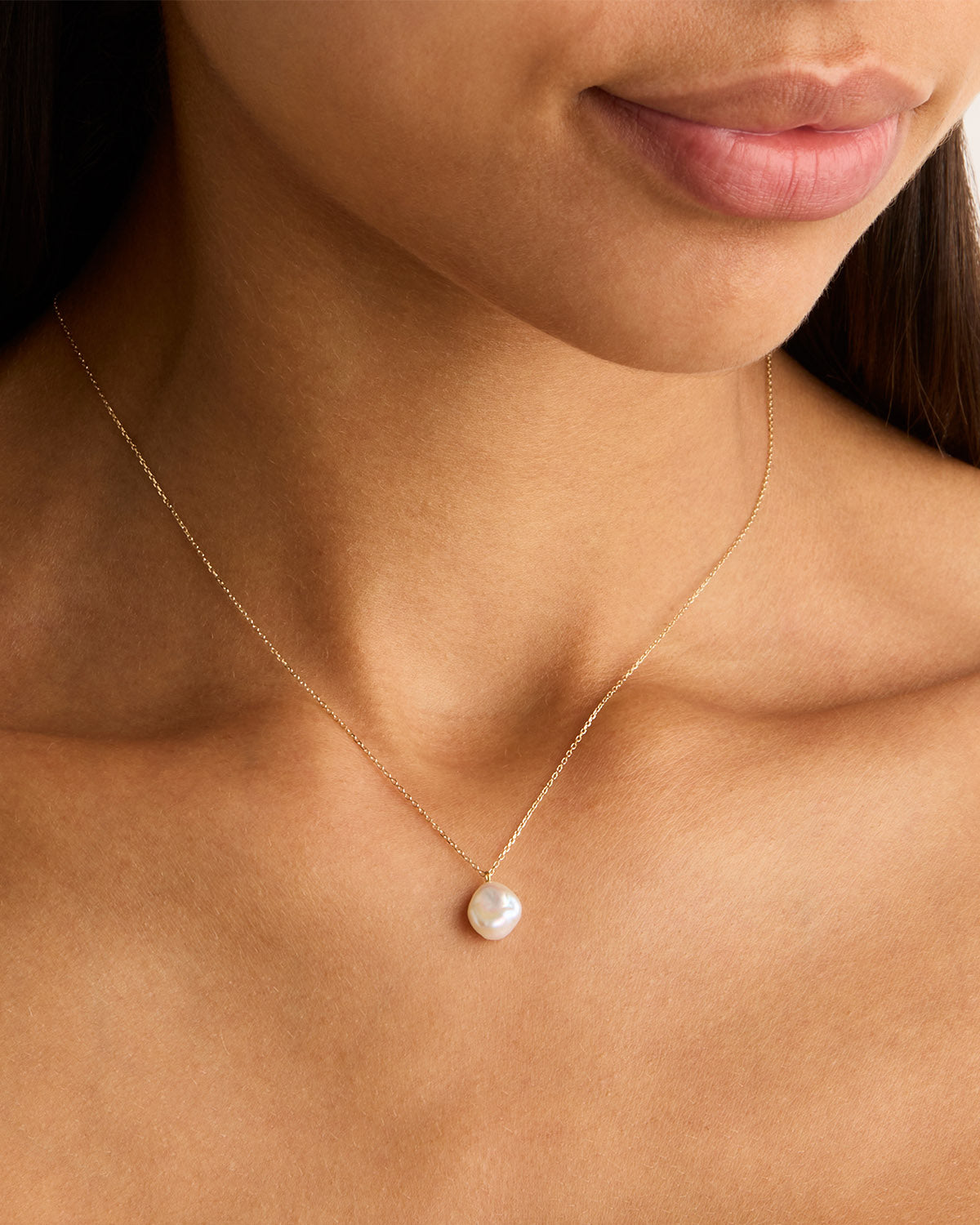 14K Solid Gold Tranquillity Necklace for Women - Dainty Minimalist Pendant Jewelry - Perfect for Everyday Wear, Gifts & Special Occasions