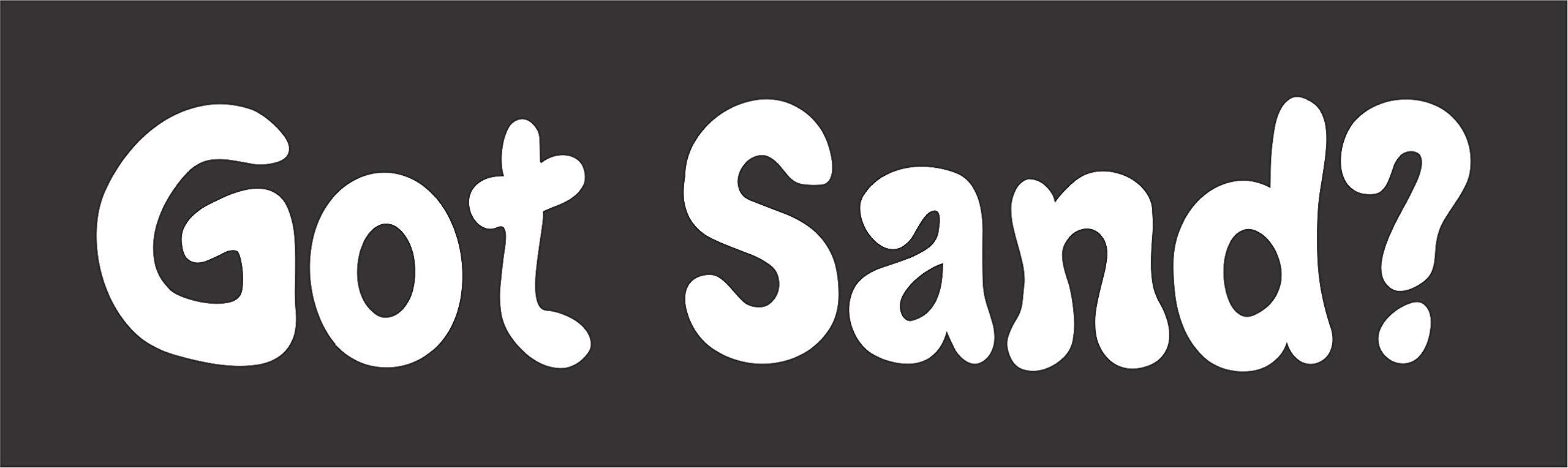 Got Sand? Ocean - Die Cut Vinyl Window Decal Sticker for Car, Truck, SUV & Boat - Perfect for Beach Lovers & Summer Road Trips