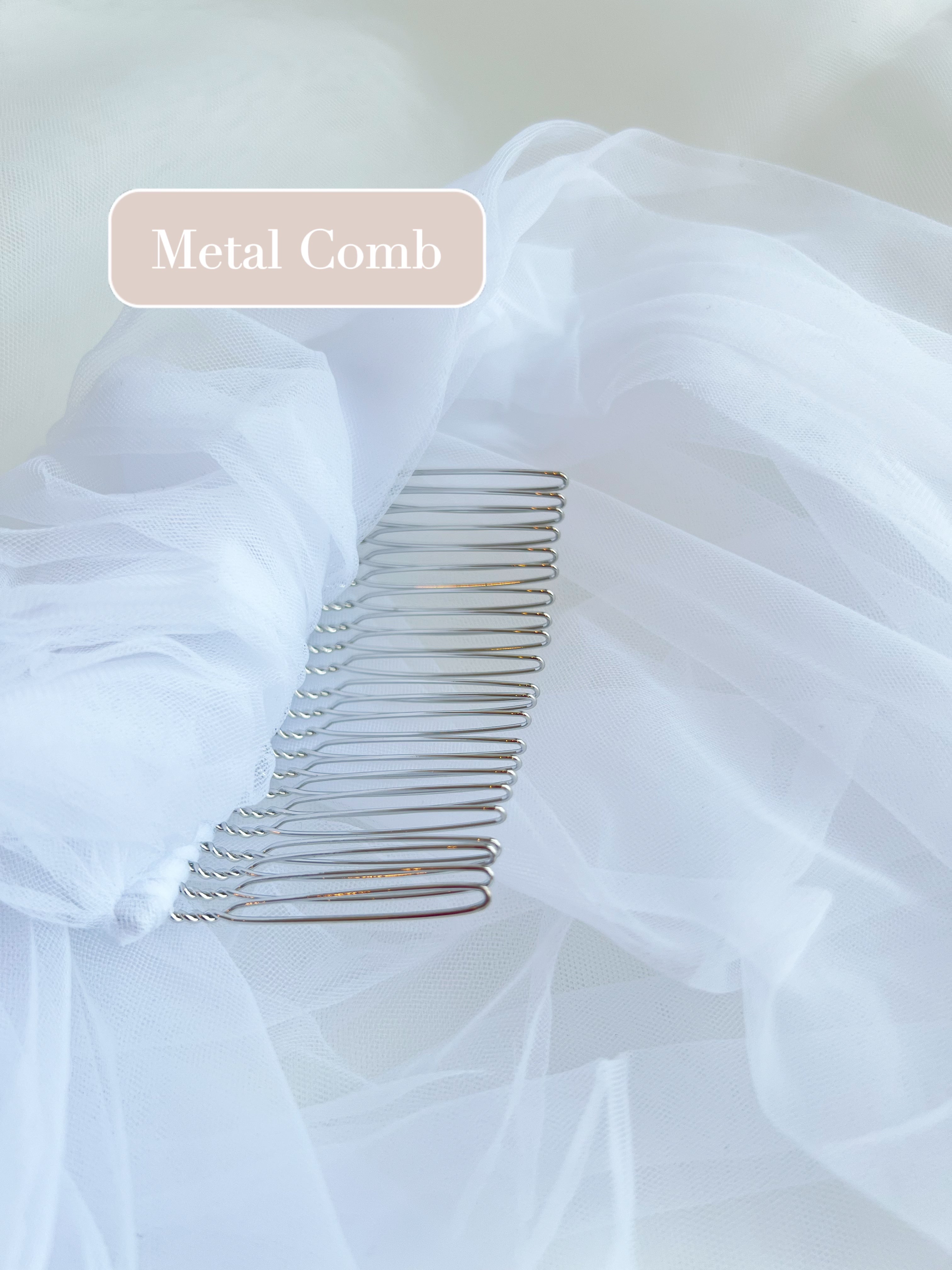 Kate Plain Cathedra Long Veil - Elegant Wedding Veil for Brides | Perfect for Church, Cathedral & Formal Weddings