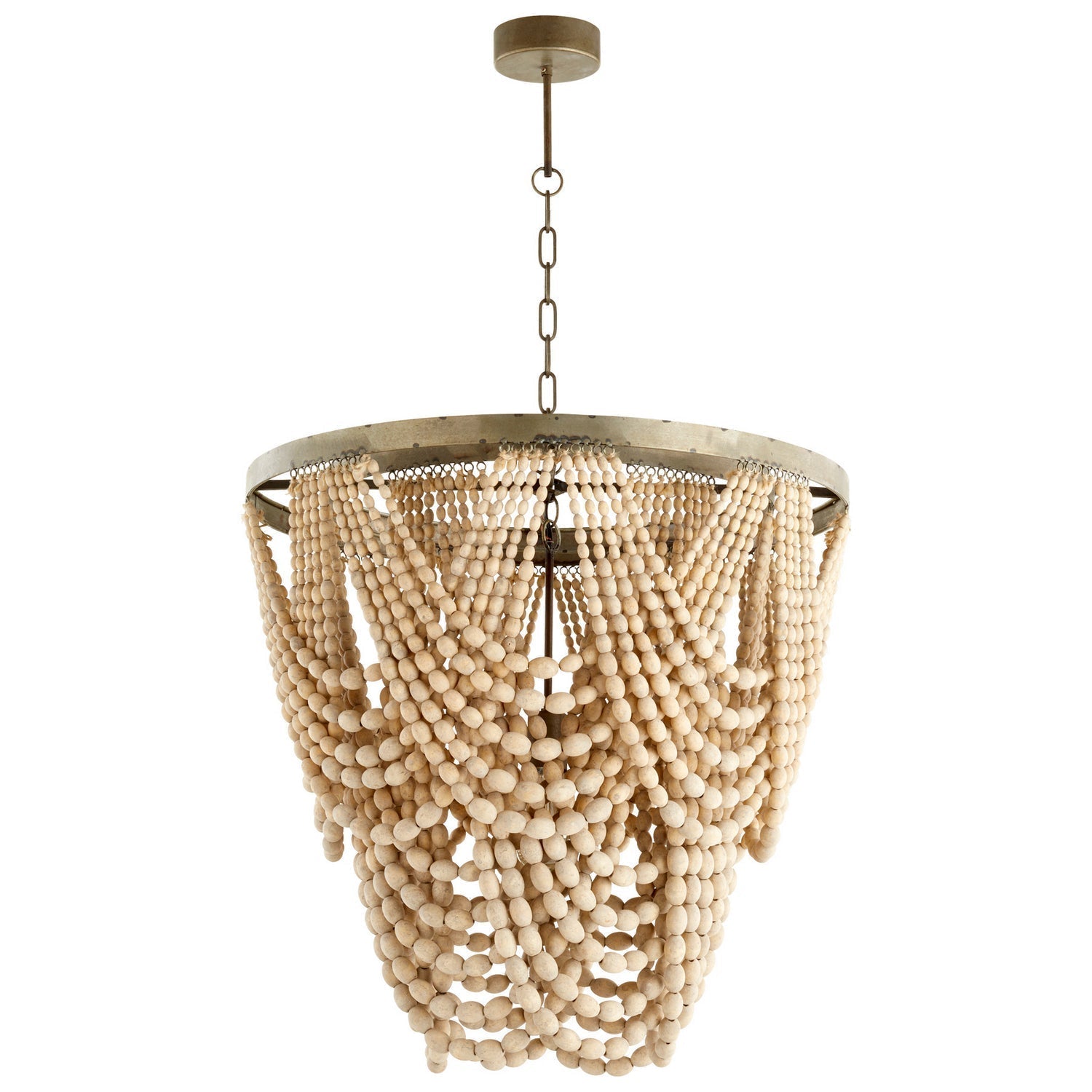Cyan Design 09265 Hammock Pendant Light Fixture - Cream Color Wide Shade for Dining Room, Bedroom or Living Room Ceiling Lighting