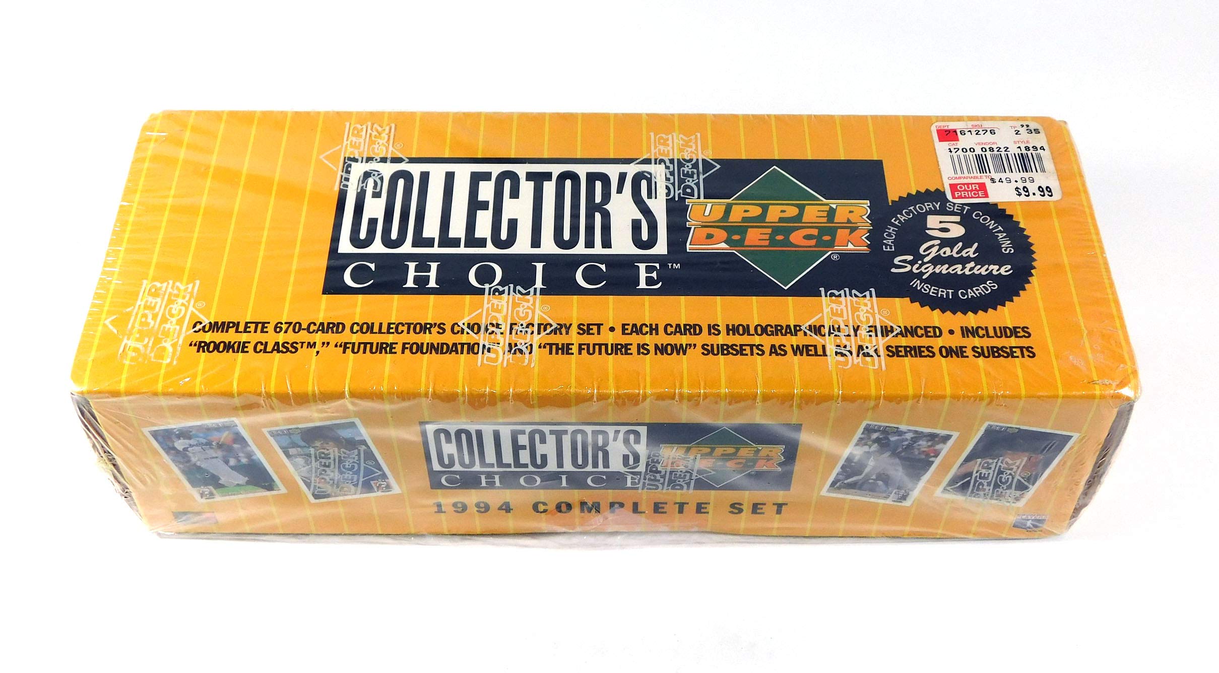 1994 Upper Deck Collector's Choice Complete Baseball Card Set - 670 Trading Cards for Collectors & Enthusiasts | Perfect for Sports Memorabilia Displays & Investment Collections