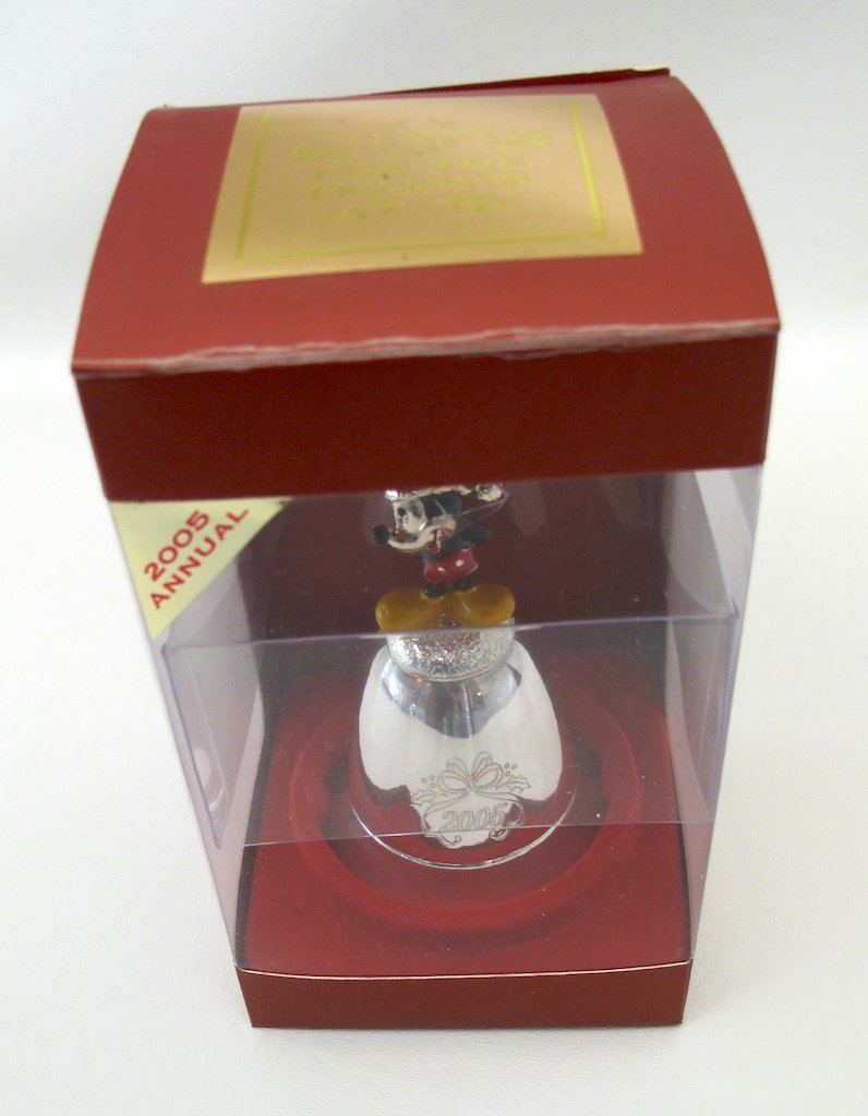 Lenox 2005 Mickey Mouse Musical Bell - Collectible Disney Christmas Ornament for Tree Decor, Holiday Home Decor & Gift
